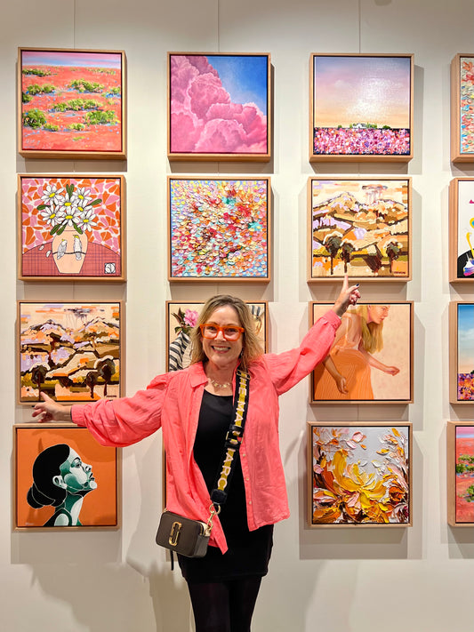 Jen Shewring Artist at Bluethumb Gallery Art Exhibition