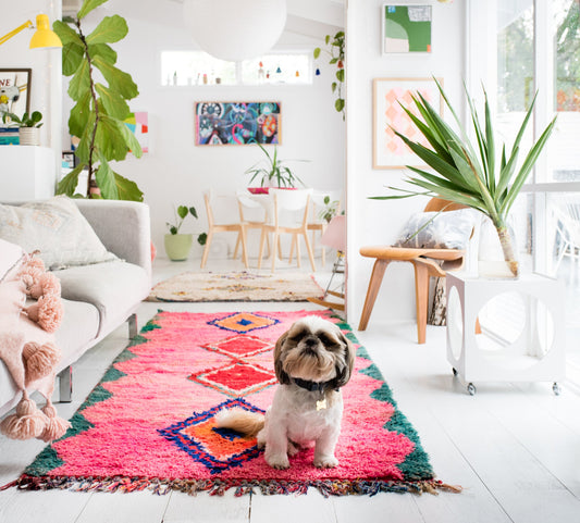 Love Moroccan Rugs new stockist of Jen Shewring original paintings