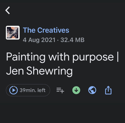 Podcast Interview on The Creatives where I open my heart and give you my story!