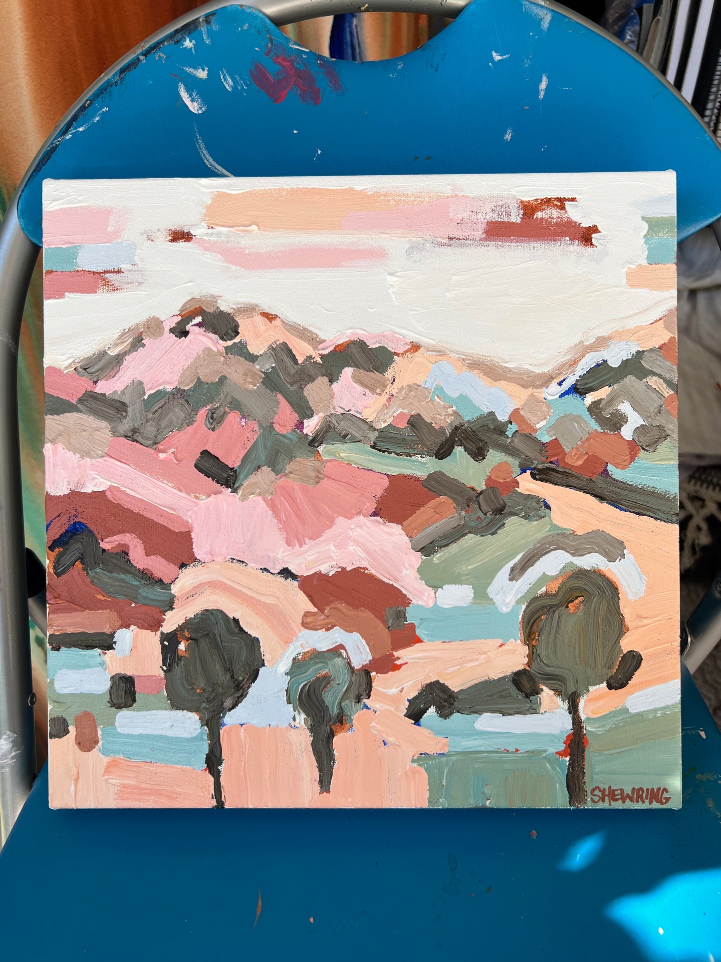 Countryside High 33x33cm FRAMED ***SOLD exclusively at JUMBLED Online