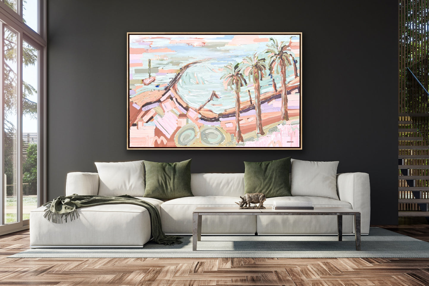 Hampton Beach 150x100cm FRAMED SOLD