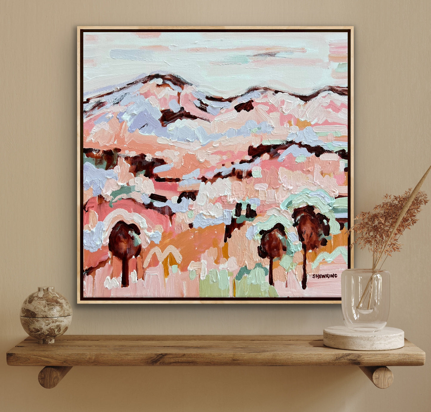 Autumn Light 53 x 53 cm FRAMED