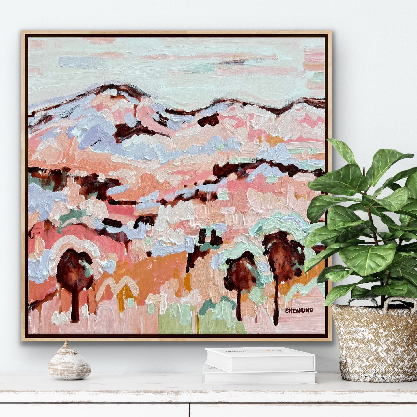 Autumn Light 53 x 53 cm FRAMED