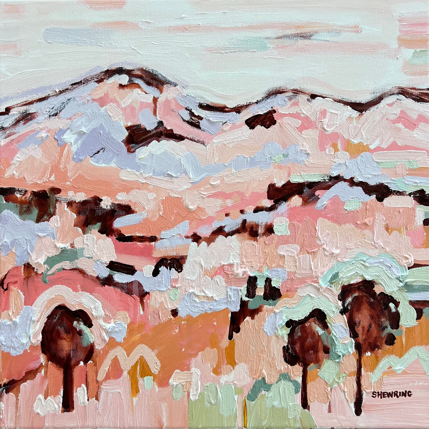 Autumn Light 53 x 53 cm FRAMED
