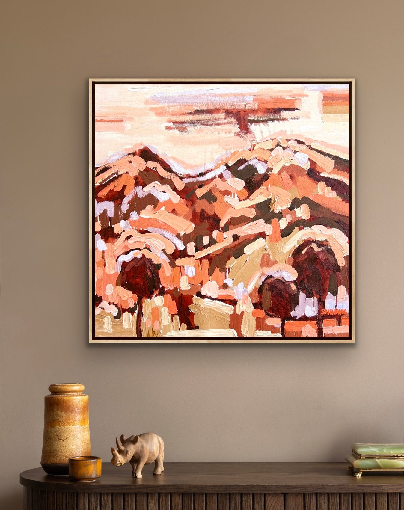 Autumn Season 48x48cm FRAMED SOLD