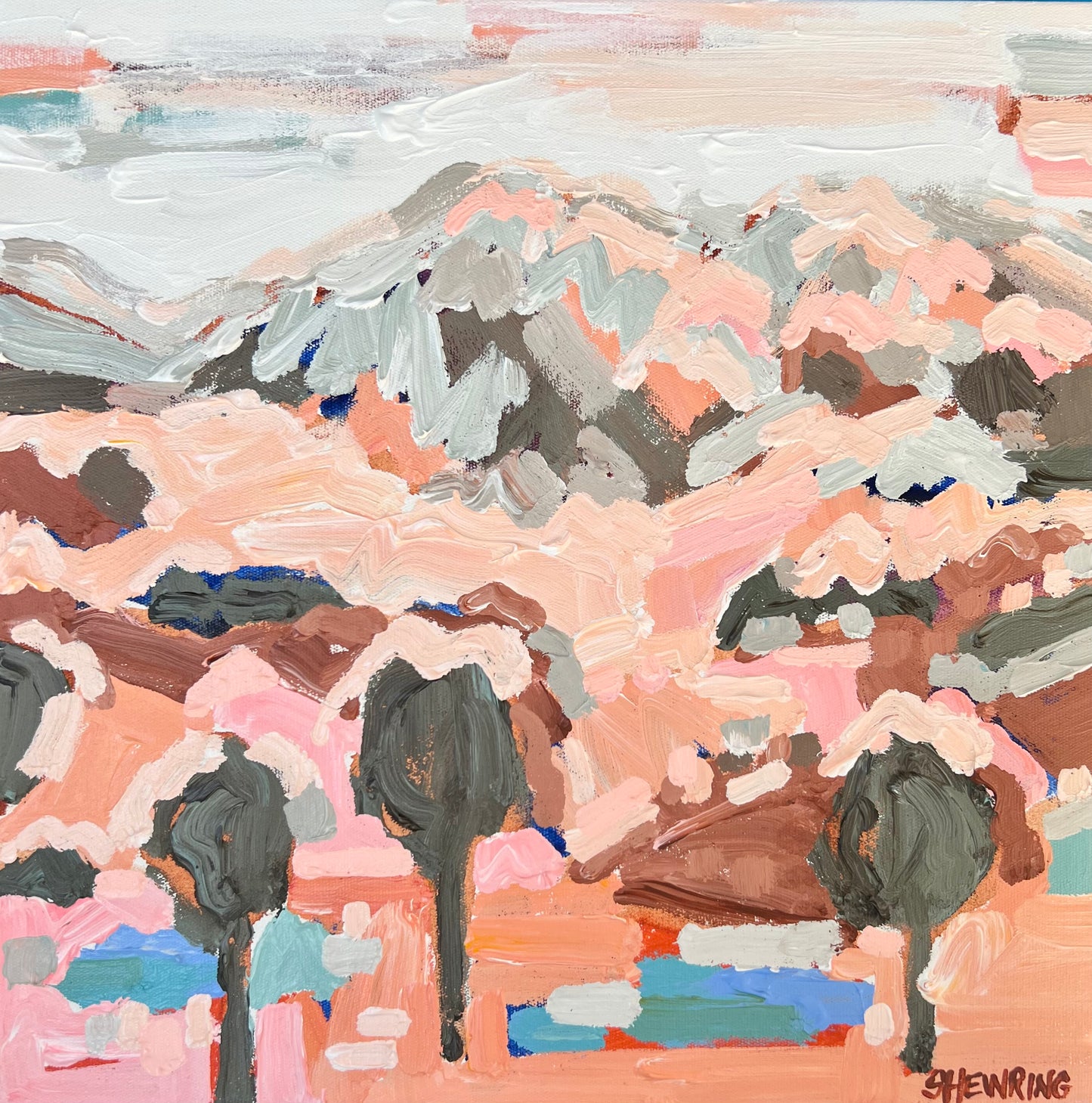 Serenity 33x33cm FRAMED ***SOLD exclusively at JUMBLED Online