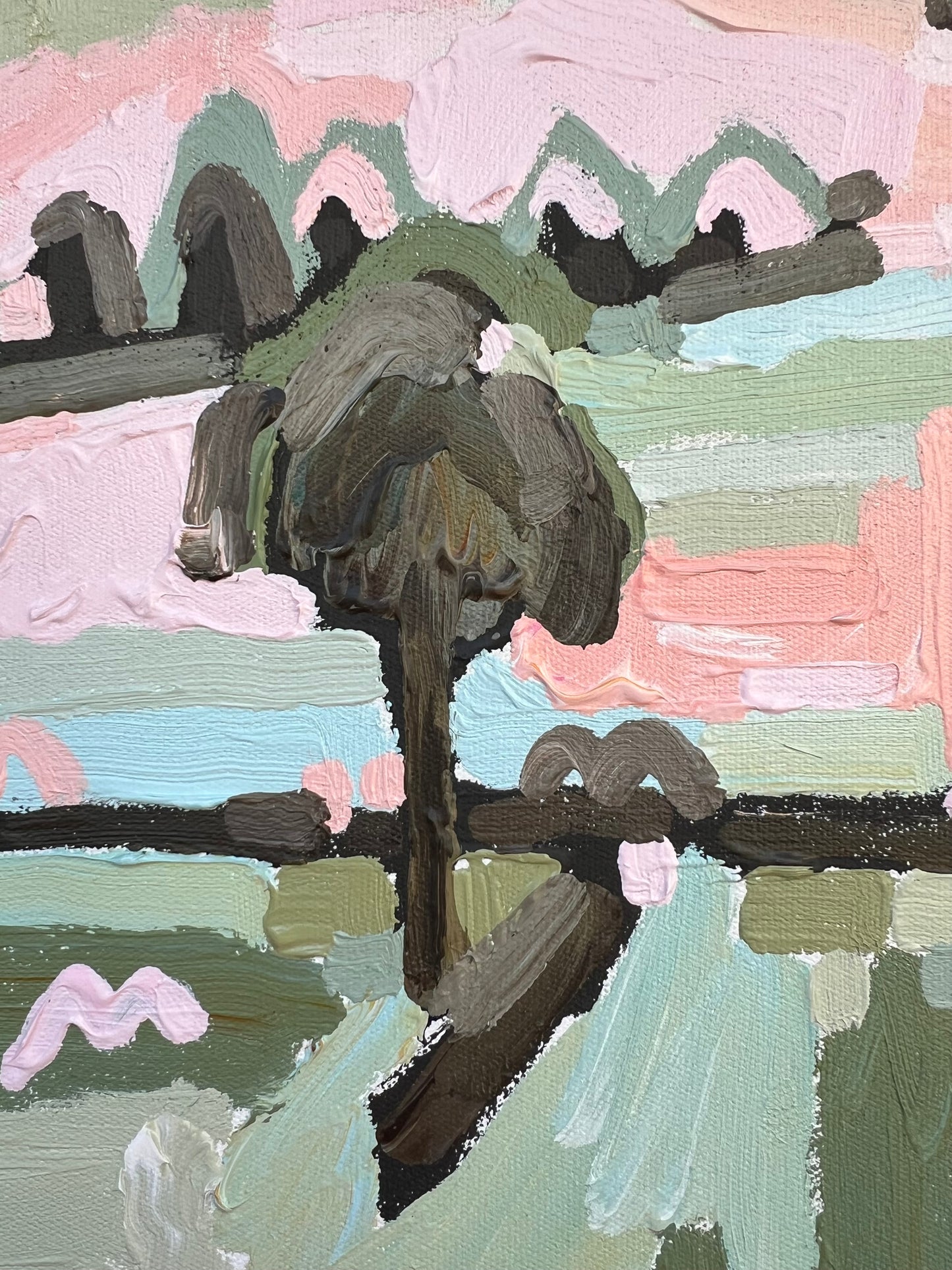 Before The Rain 33x33 cm FRAMED SOLD