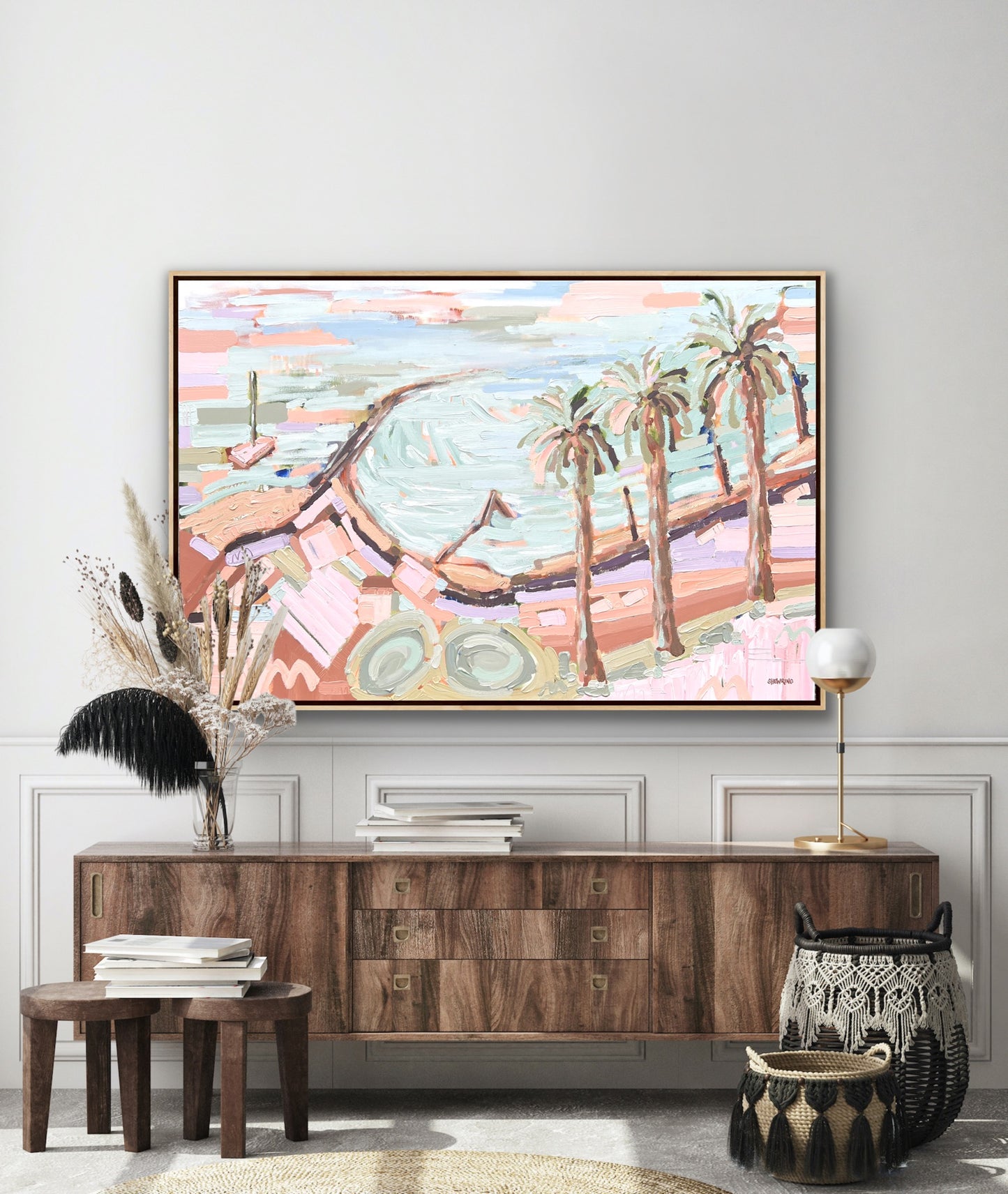 Hampton Beach 150x100cm FRAMED SOLD