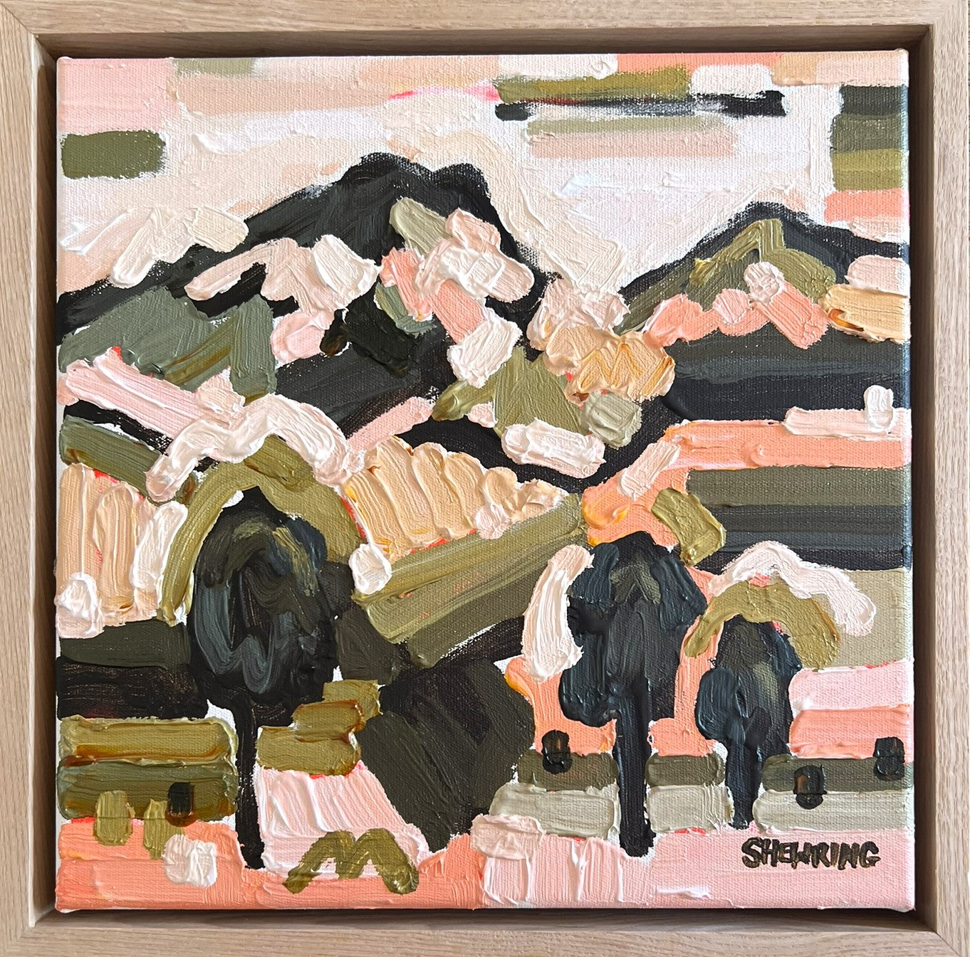Cloverhills 28x28cm FRAMED SOLD