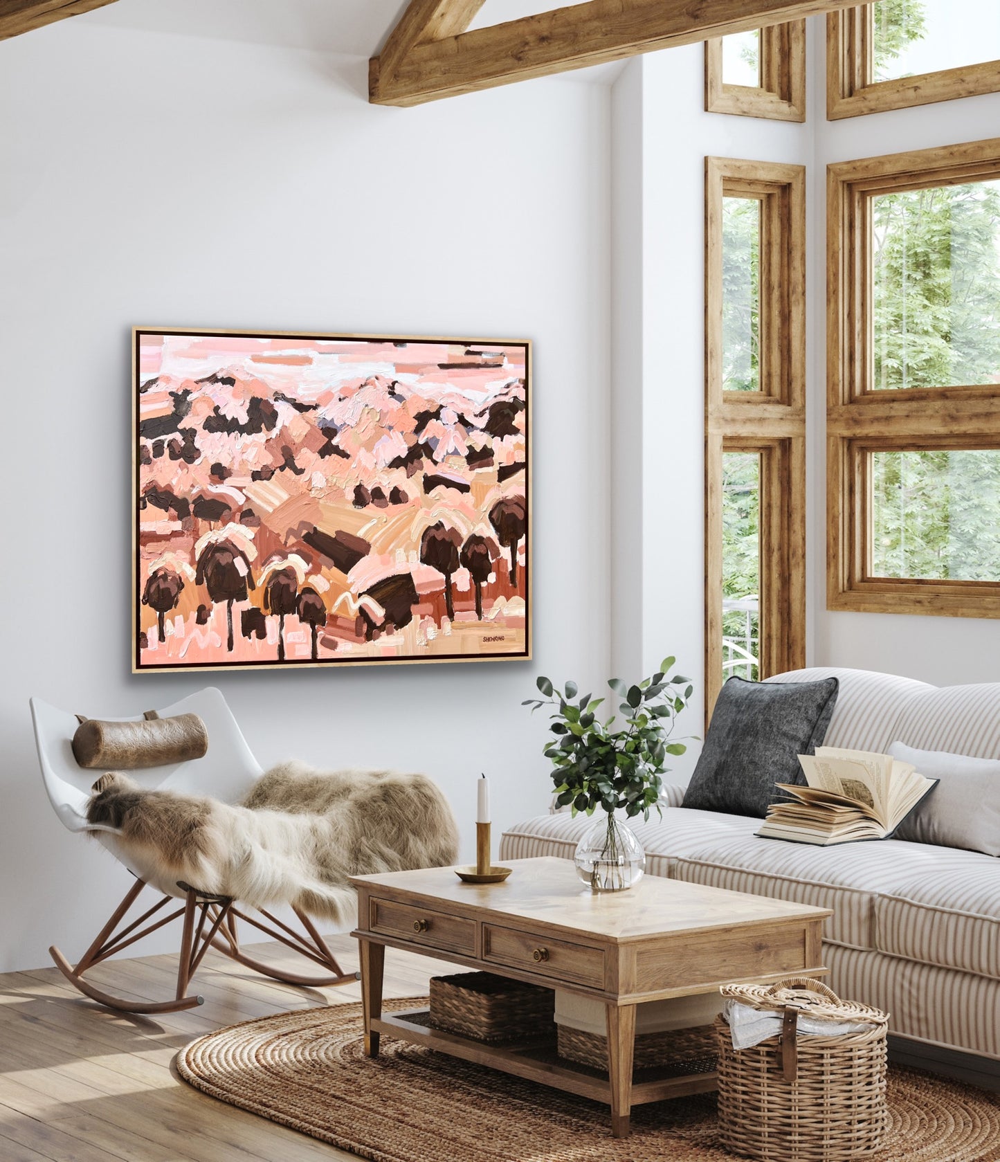 Country Life 123x93cm FRAMED