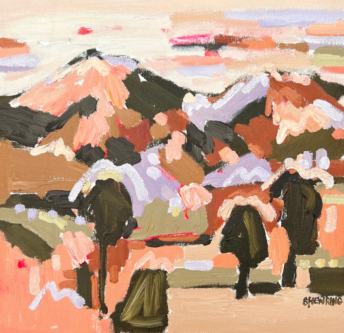 Countryside Delights 38x38cm FRAMED
