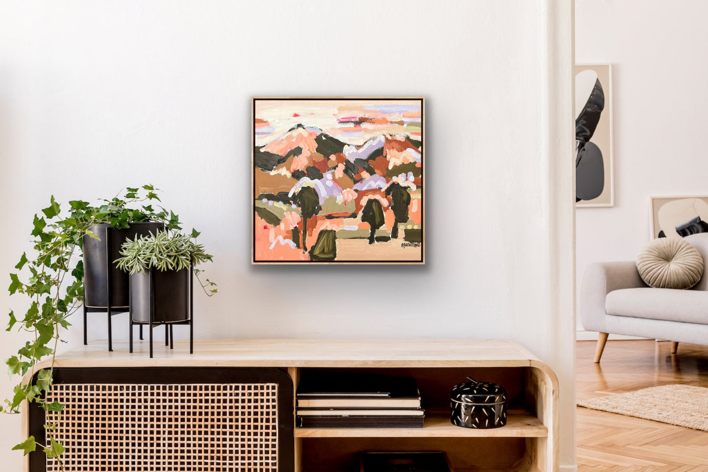 Countryside Delights 38x38cm FRAMED
