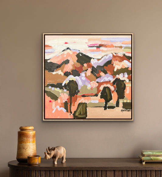 Countryside Delights 38x38cm FRAMED SOLD
