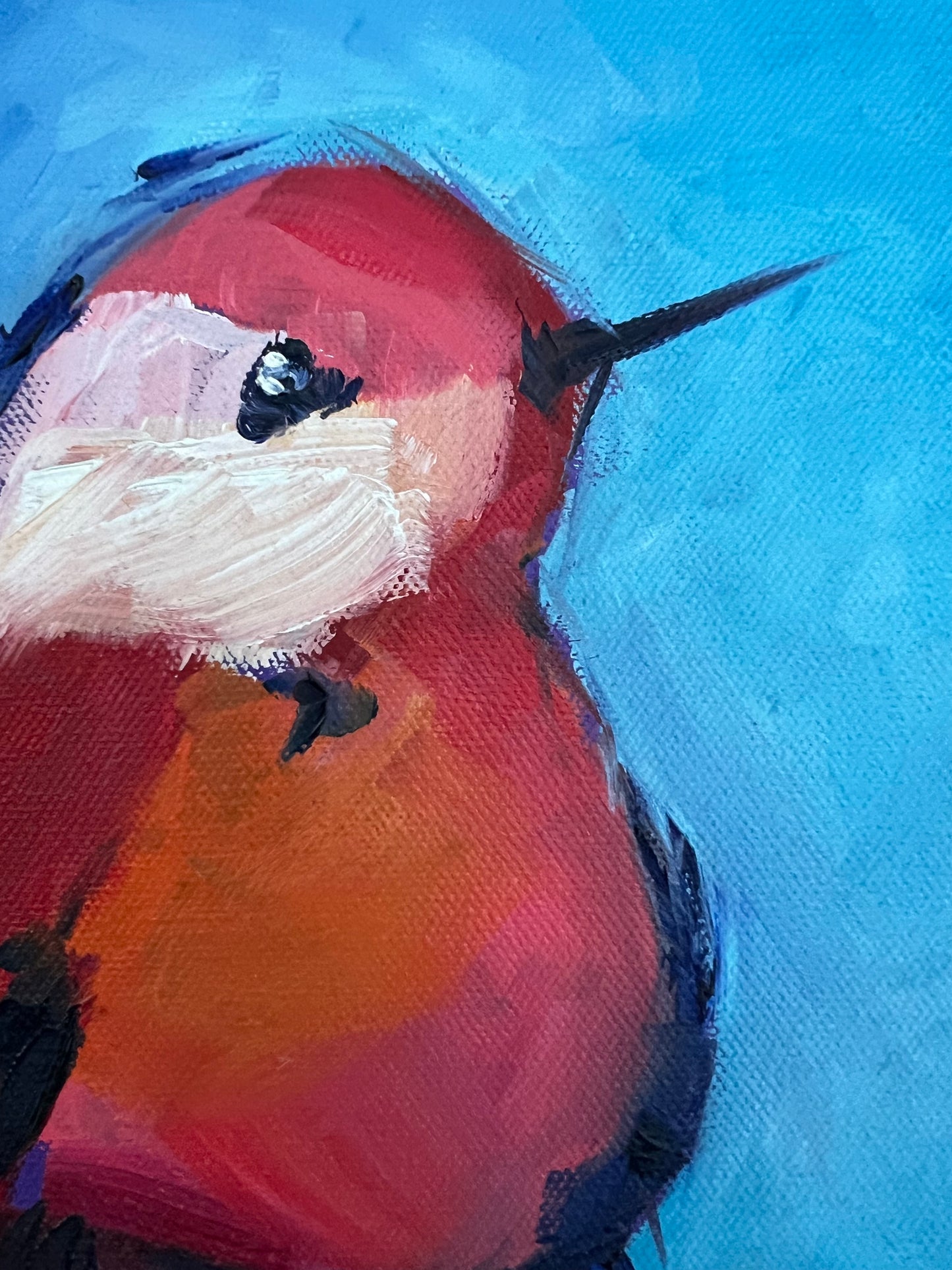 Cutie Bird - 28 x 28 cm FRAMED SOLD