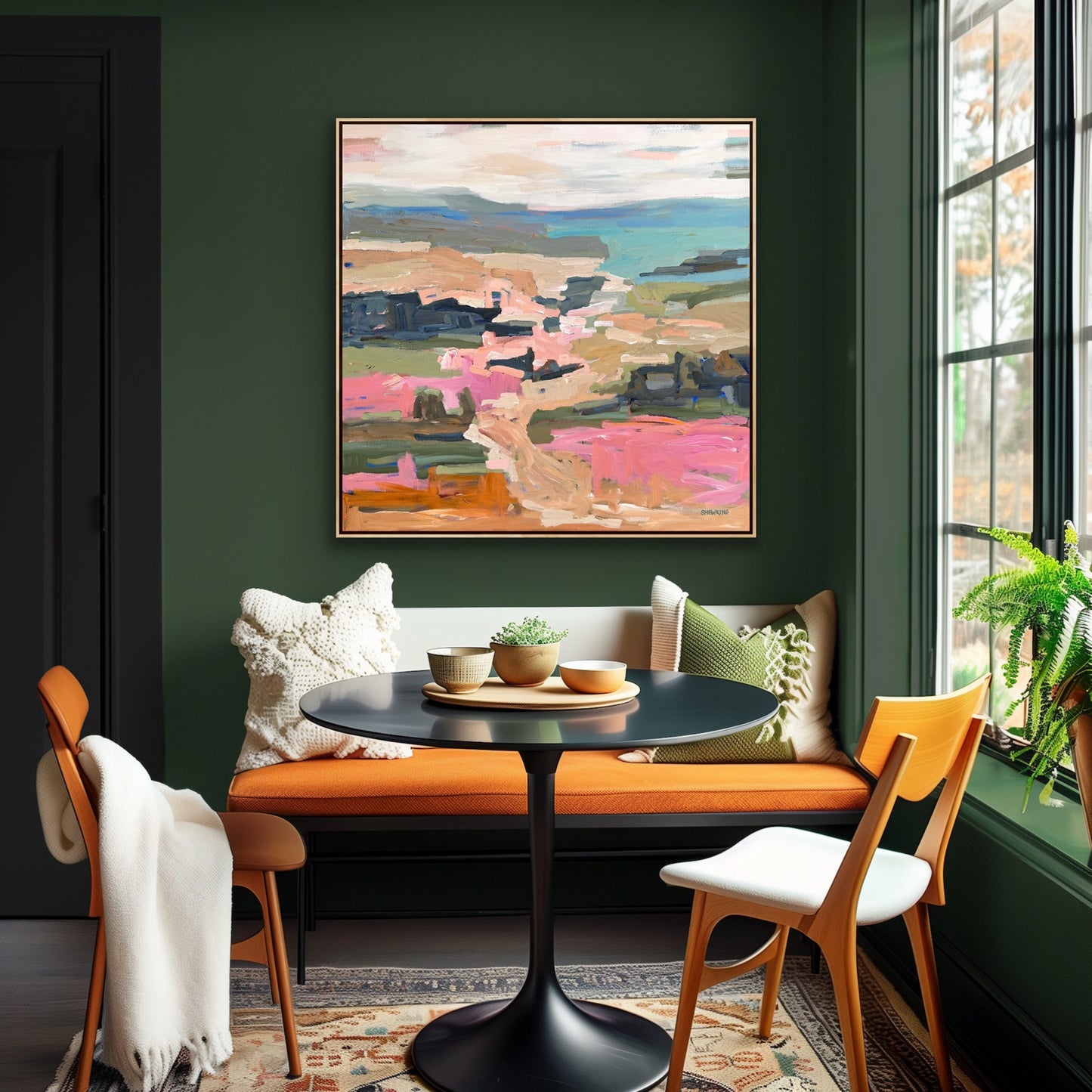 Days Of Sunshine 103x103cm FRAMED