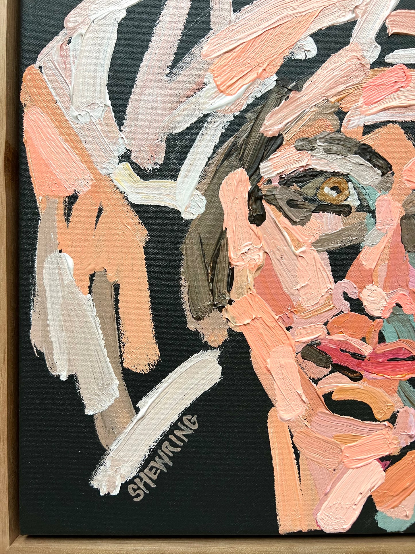 Drowning In Soft Plastics 53 x 53 cm FRAMED