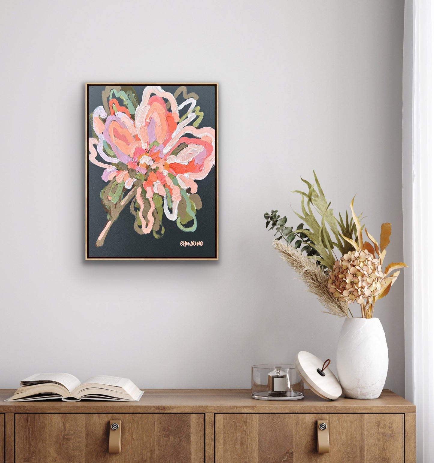 Flower Candy 43x33cm FRAMED SOLD