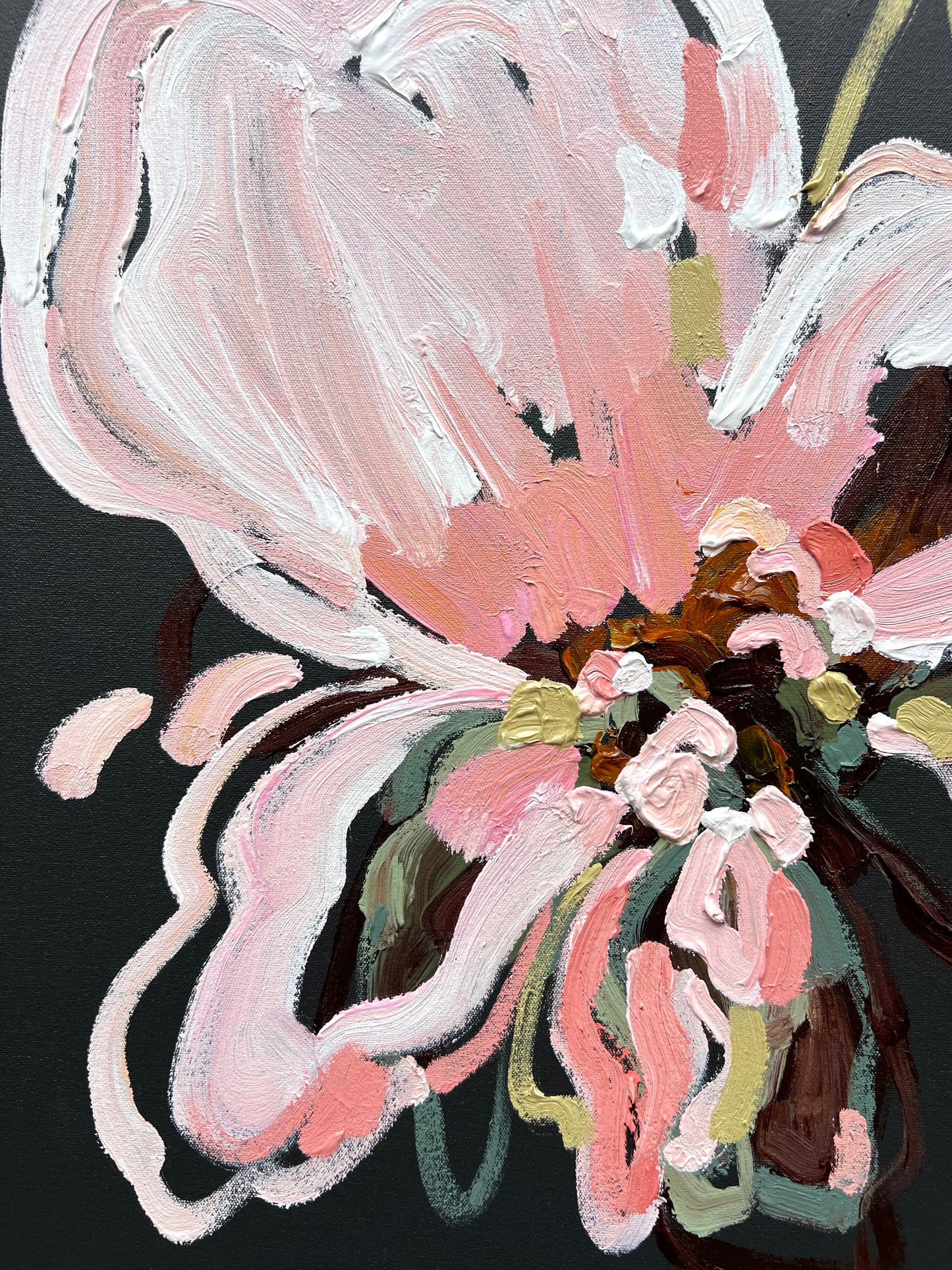 Flower For You 53x53cm FRAMED Sold
