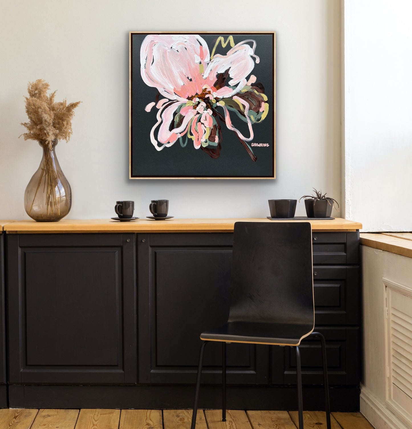 Flower For You 53x53cm FRAMED Sold