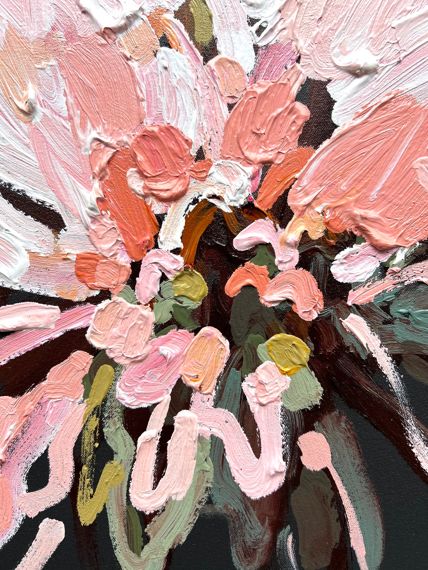 Flowering Love 53x53cm FRAMED SOLD