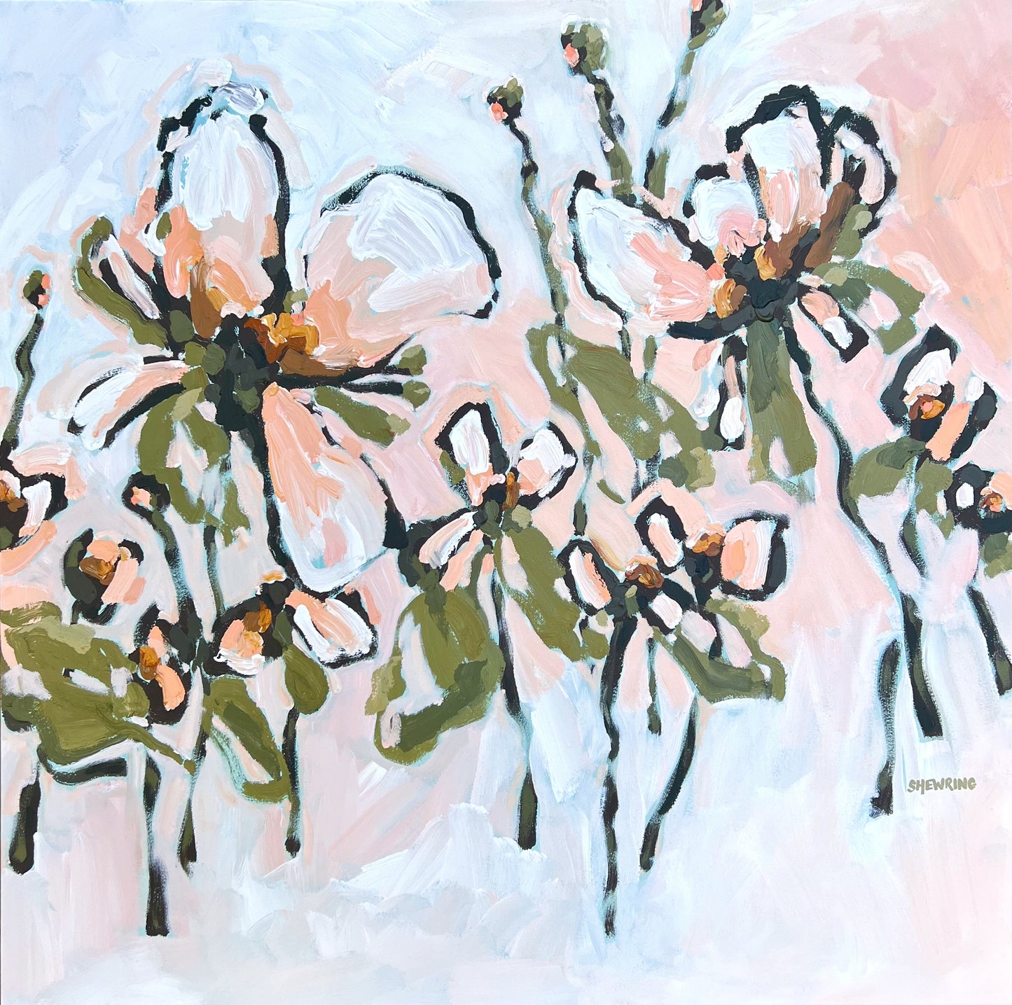 Golden Hour 103 x 103 cm Framed SOLD