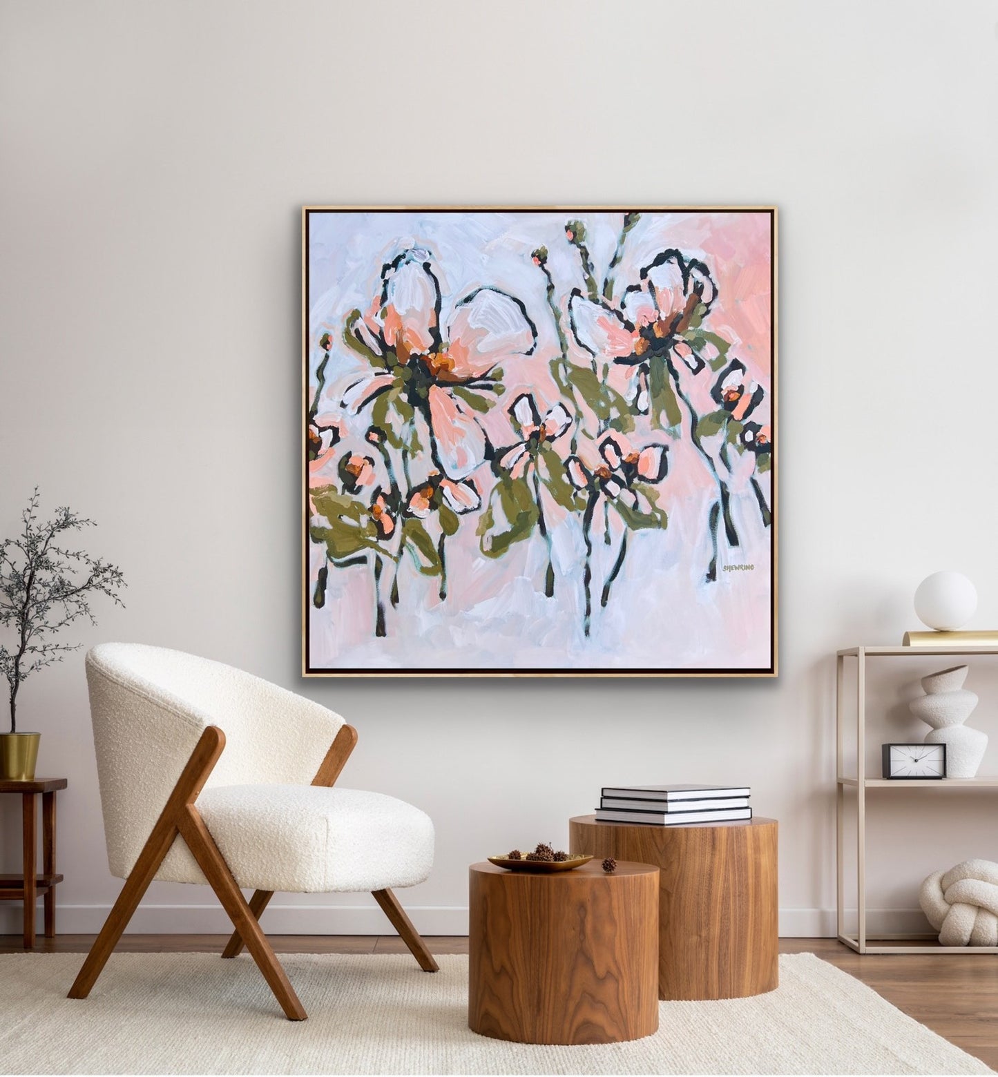 Golden Hour 103 x 103 cm Framed SOLD