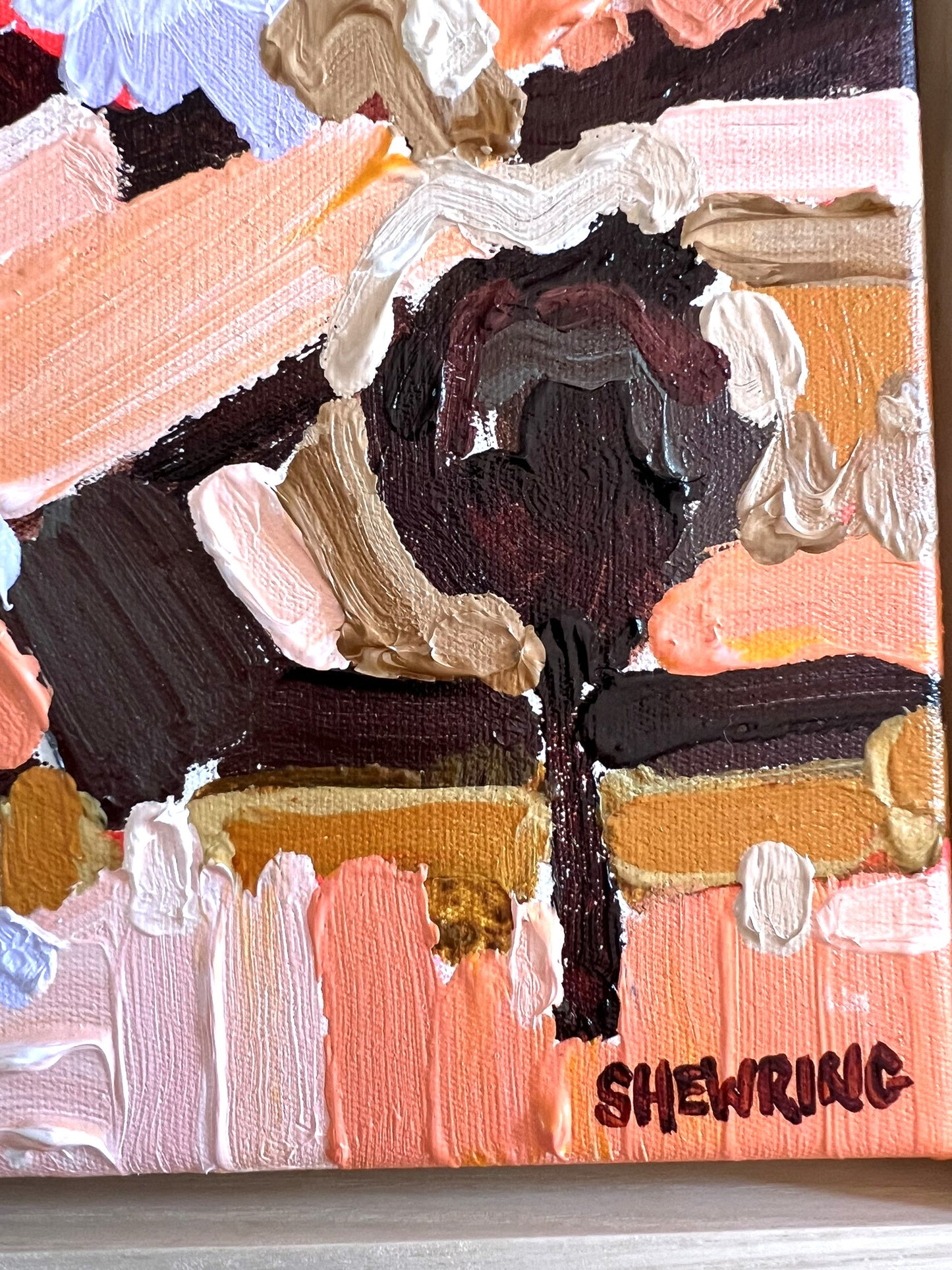 Hillcrest 28x28cm FRAMED SOLD