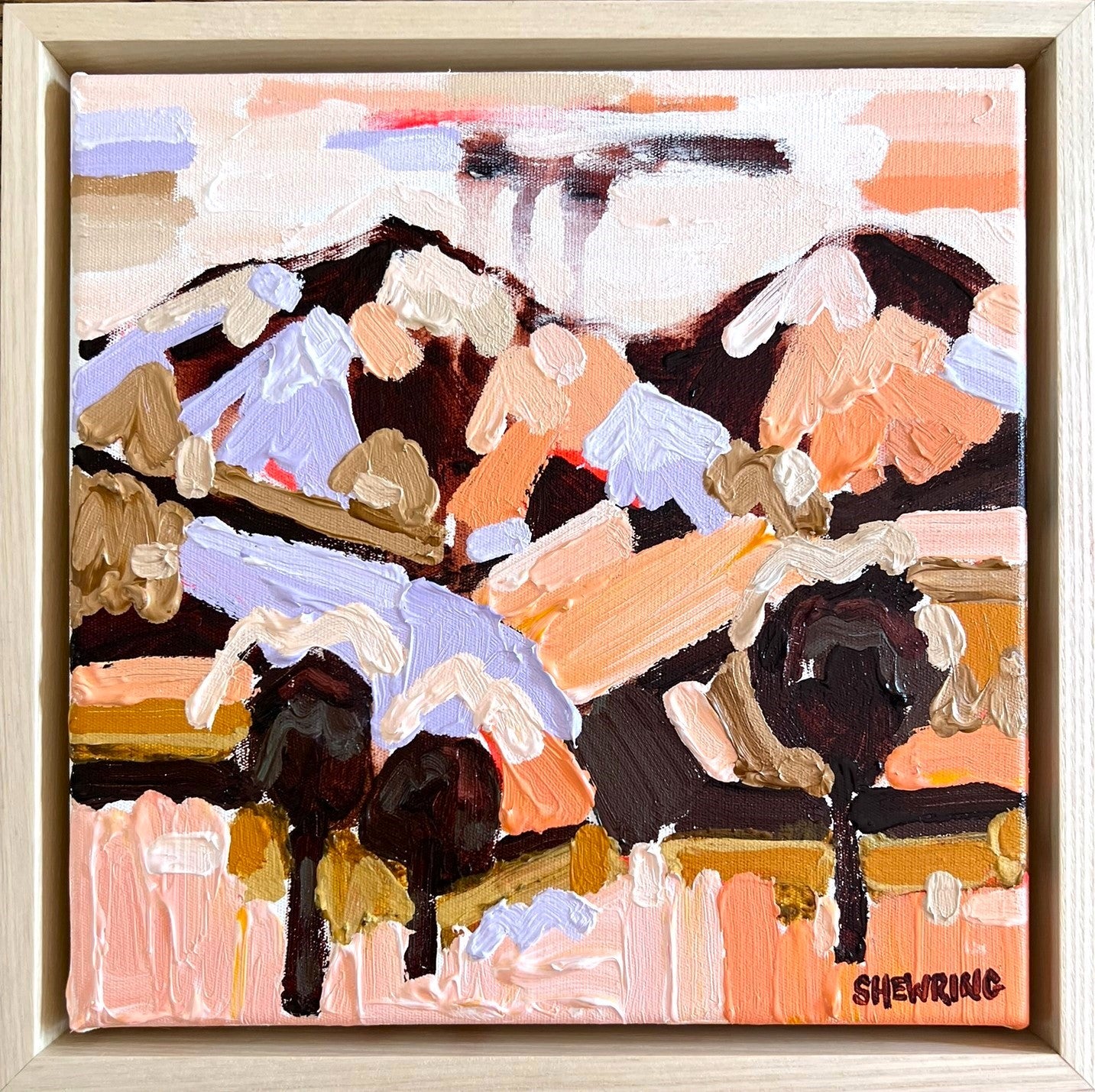 Hillcrest 28x28cm FRAMED SOLD