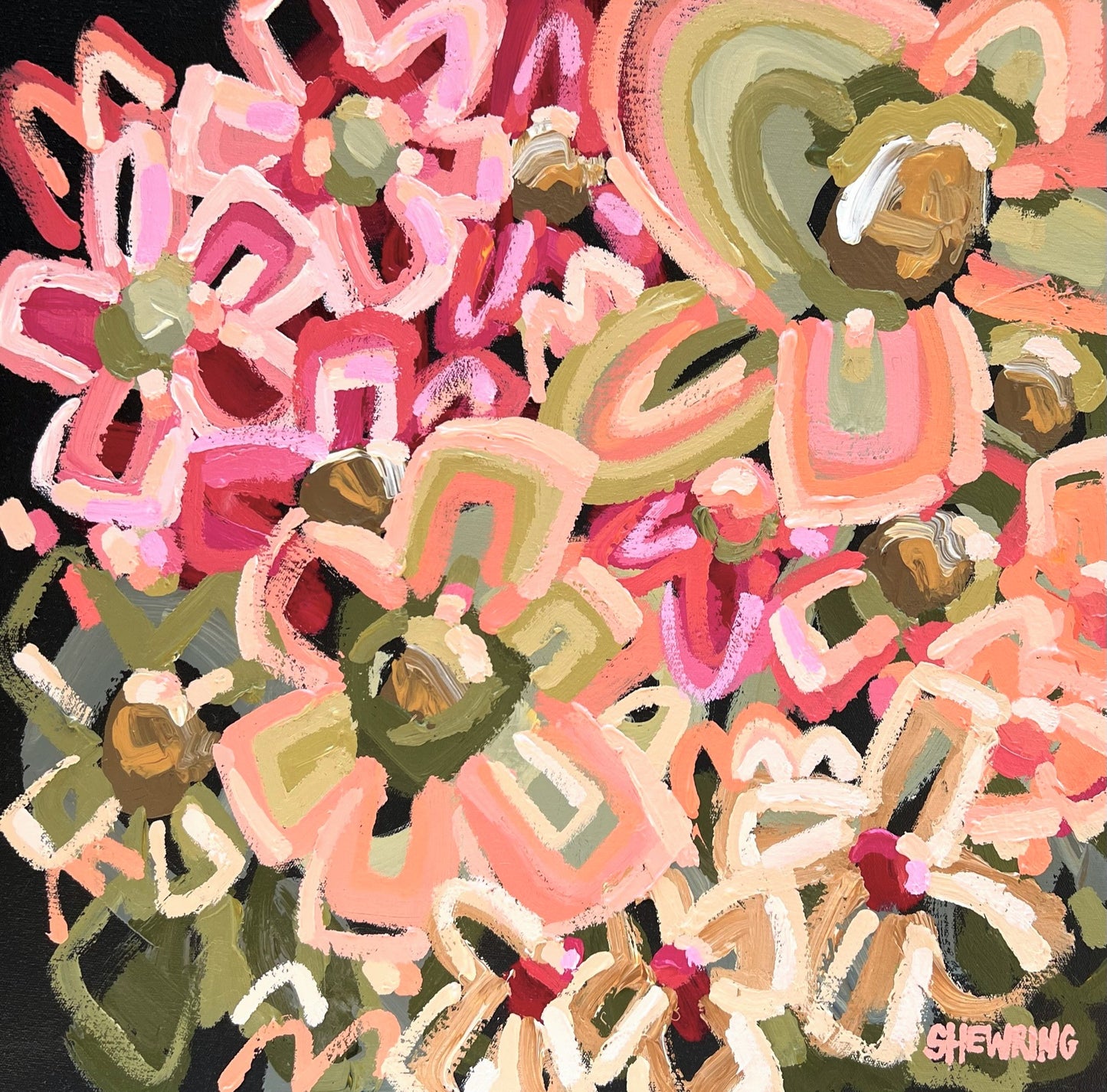I'm In Love 43x43cm UNFRAMED SOLD