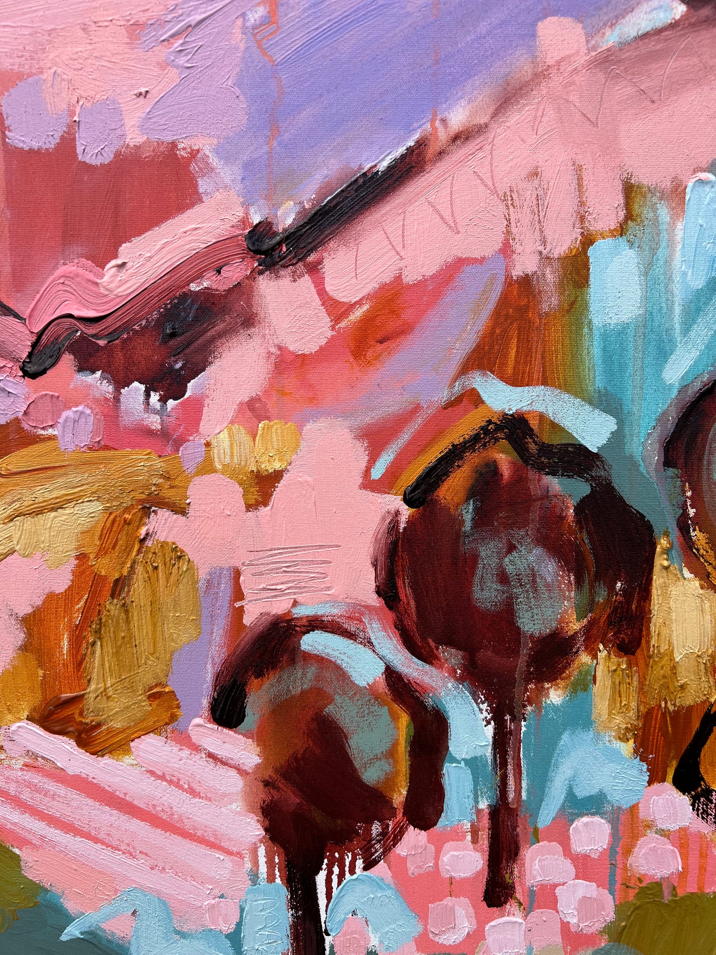 In Love With This Life 103x103cm FRAMED SOLD