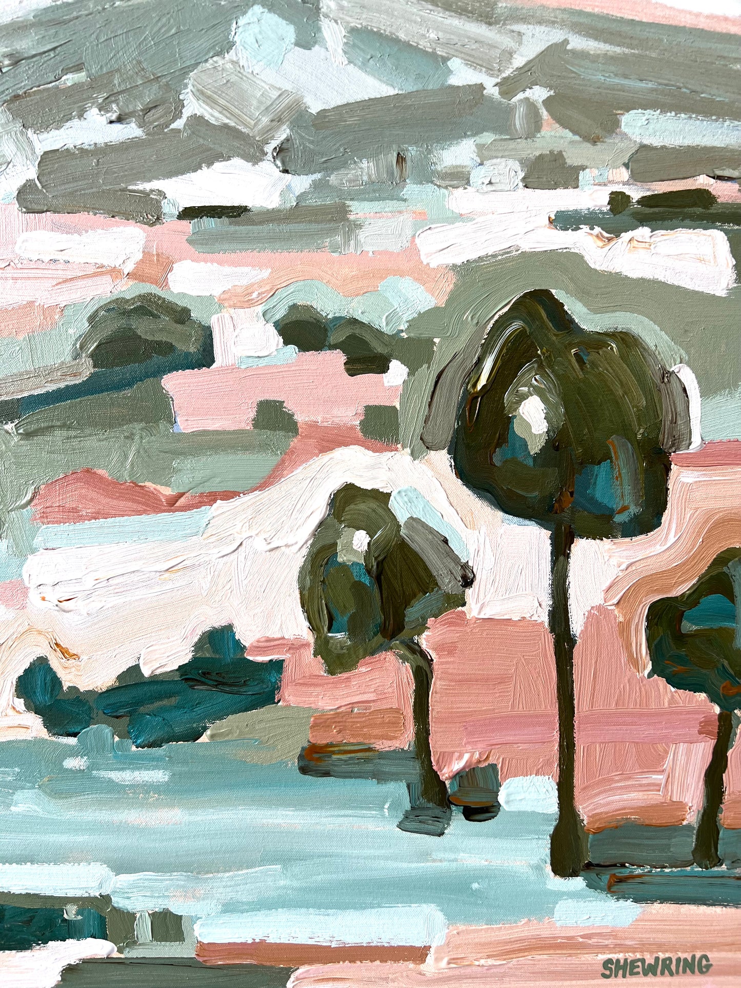 Landscape Of Love 103x103cm FRAMED