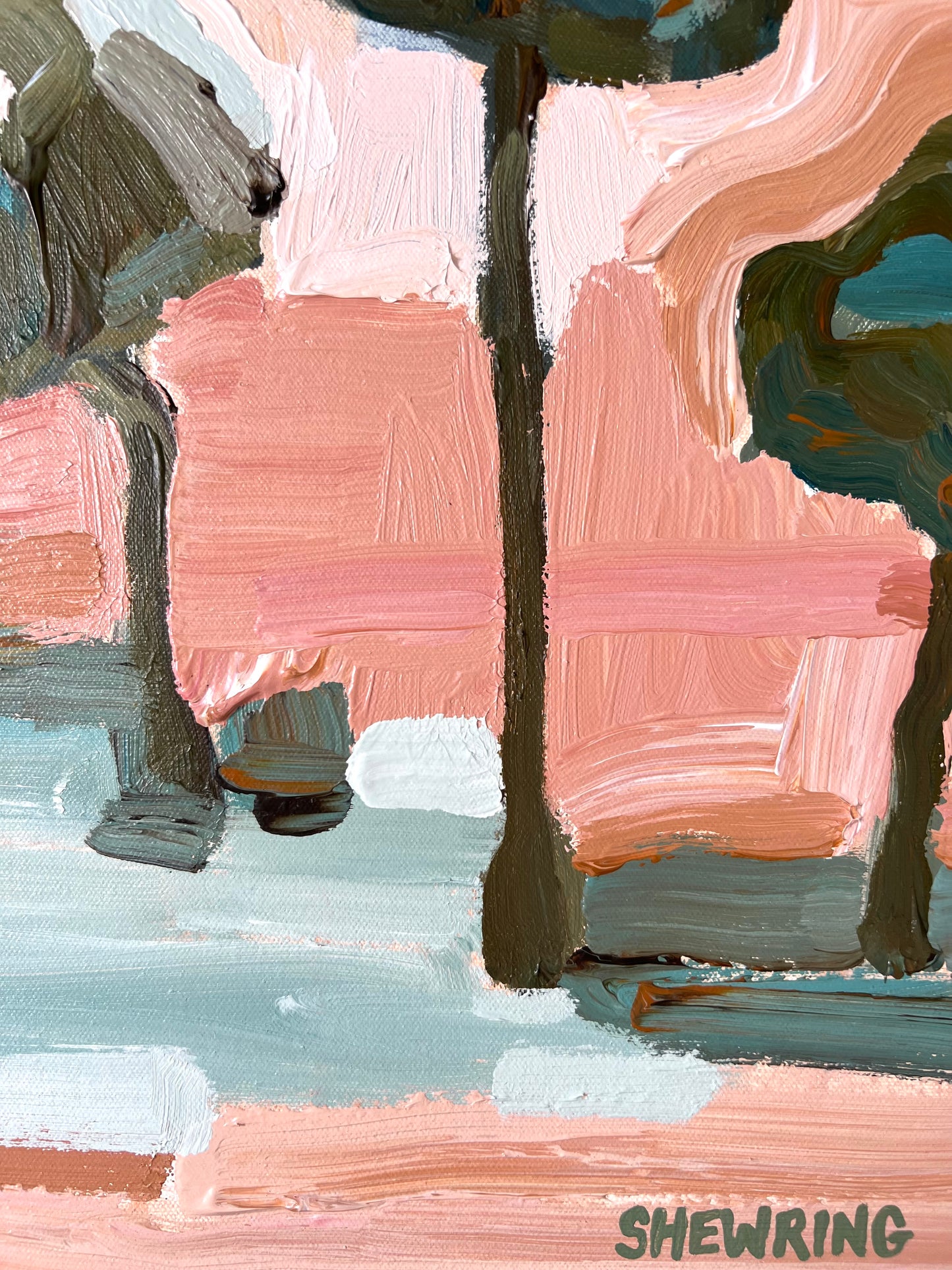 Landscape Of Love 103x103cm FRAMED