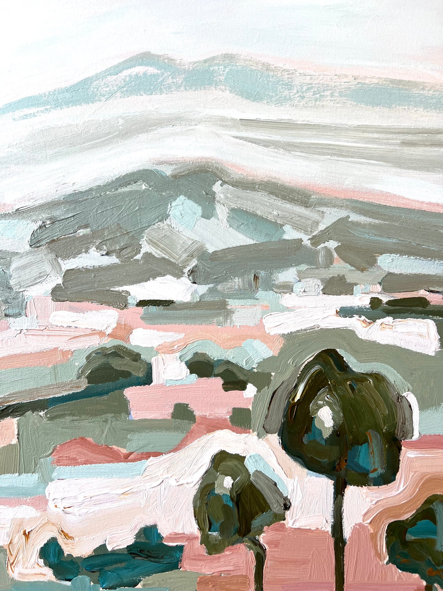 Landscape Of Love 103x103cm FRAMED