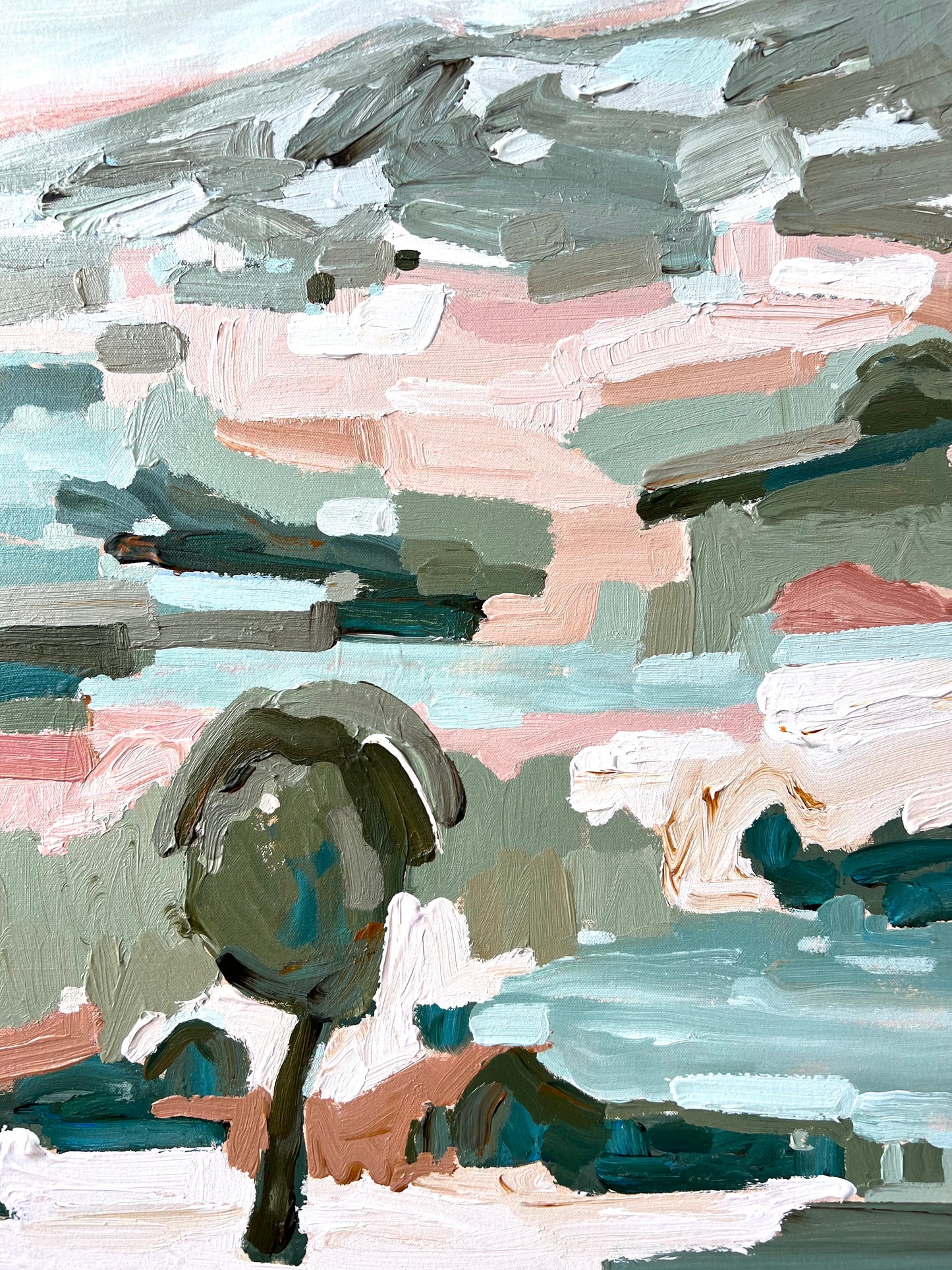 Landscape Of Love 103x103cm FRAMED