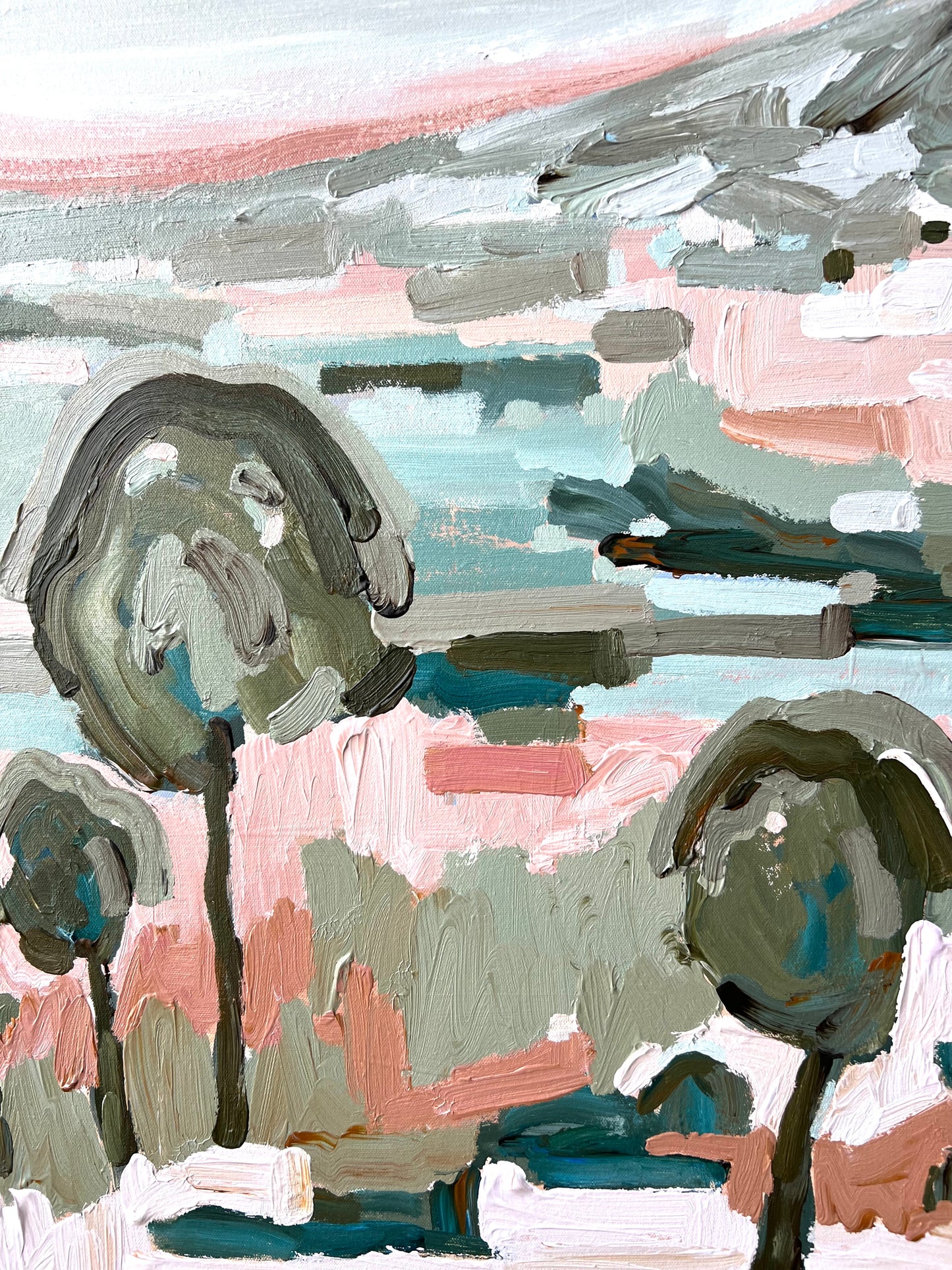 Landscape Of Love 103x103cm FRAMED