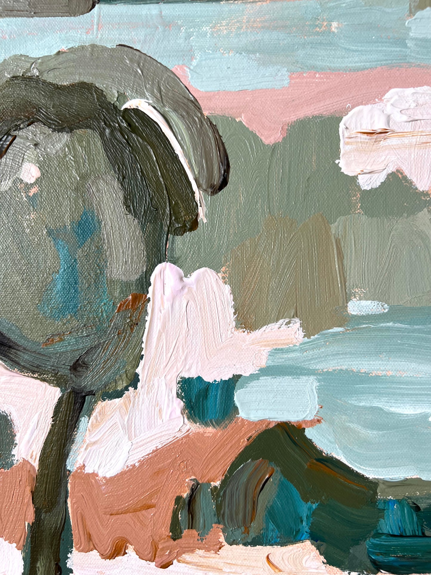 Landscape Of Love 103x103cm FRAMED