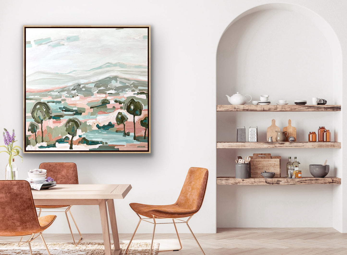 Landscape Of Love 103x103cm FRAMED