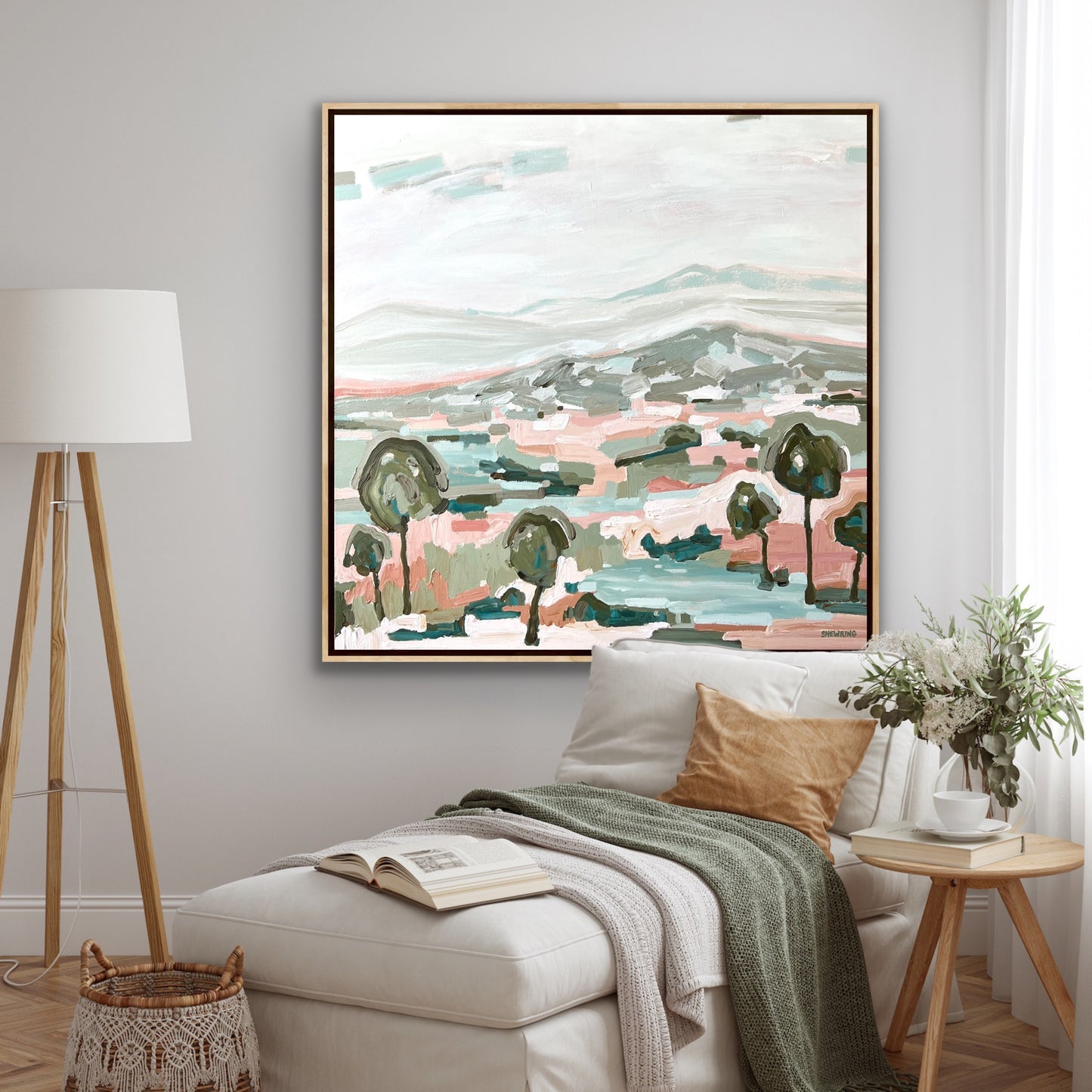 Landscape Of Love 103x103cm FRAMED