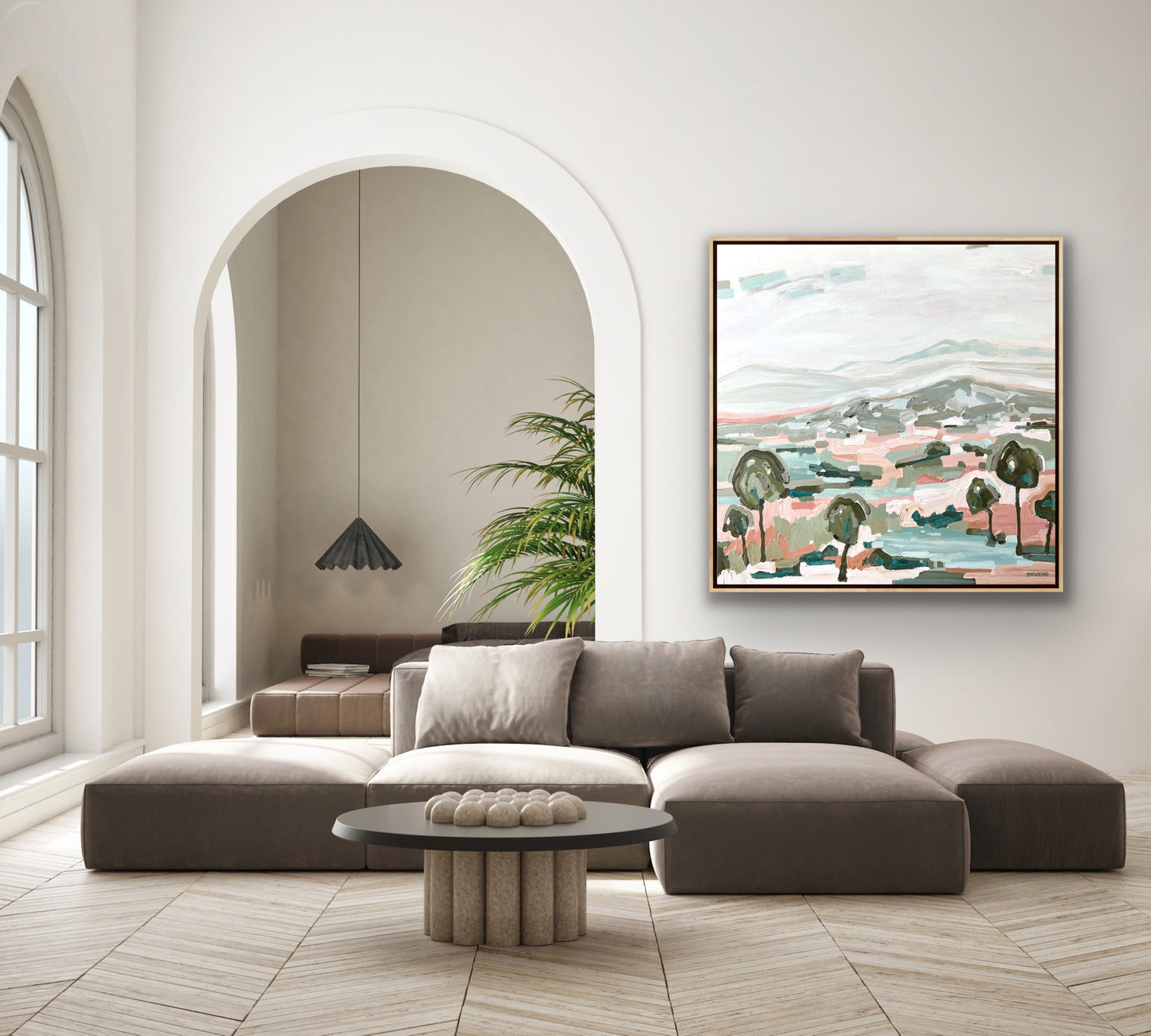 Landscape Of Love 103x103cm FRAMED