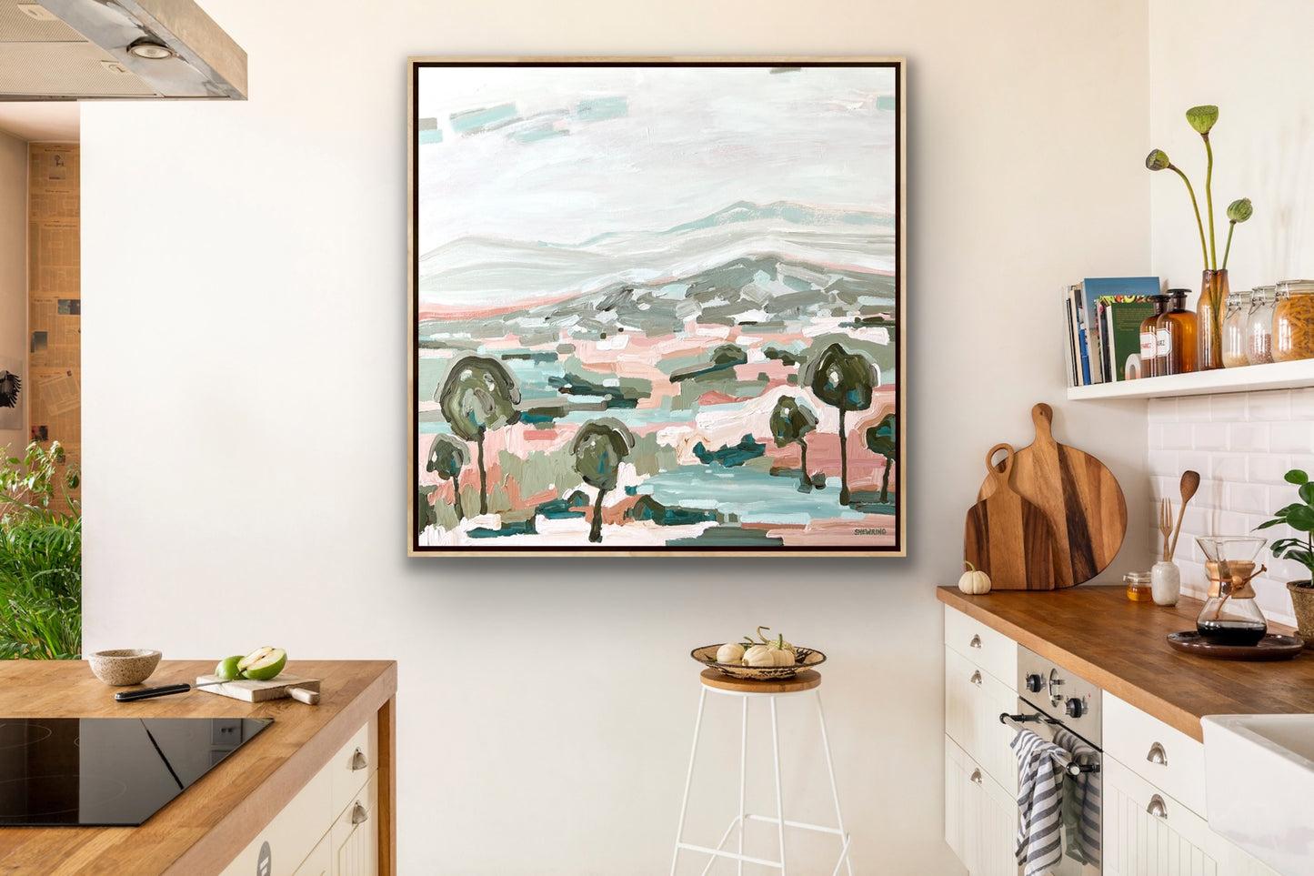 Landscape Of Love 103x103cm FRAMED
