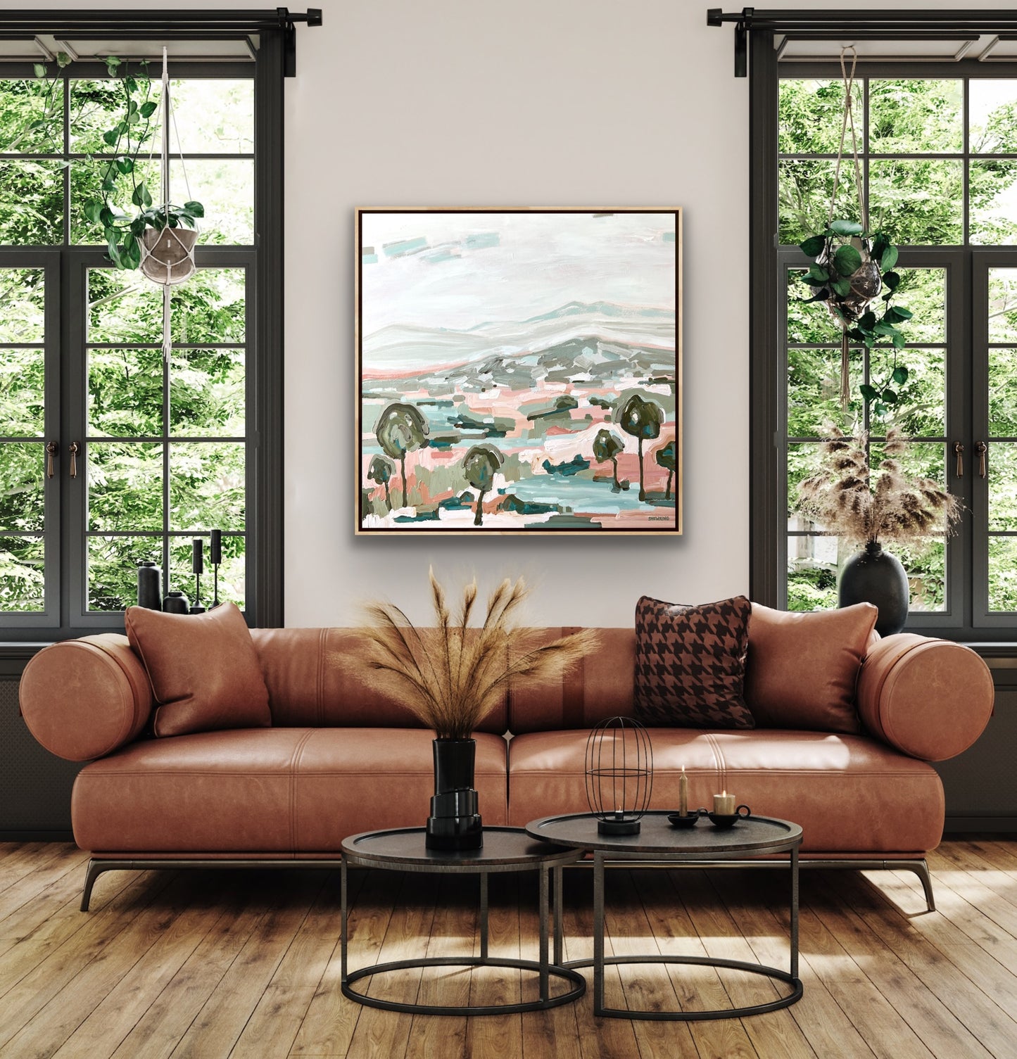 Landscape Of Love 103x103cm FRAMED