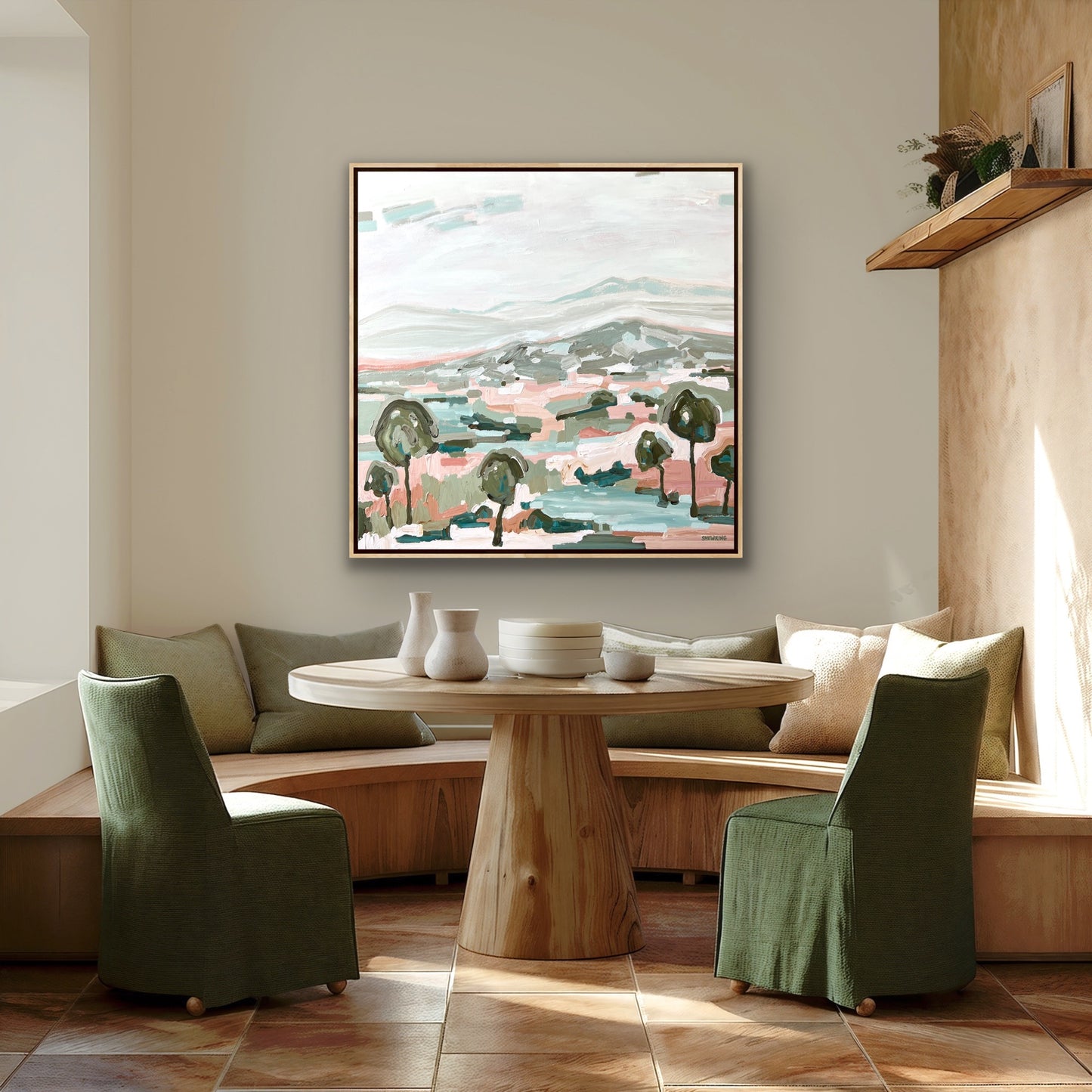 Landscape Of Love 103x103cm FRAMED