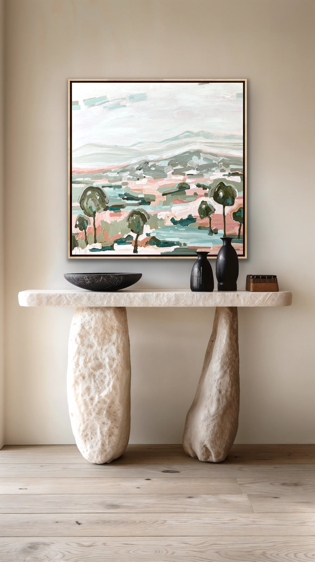 Landscape Of Love 103x103cm FRAMED