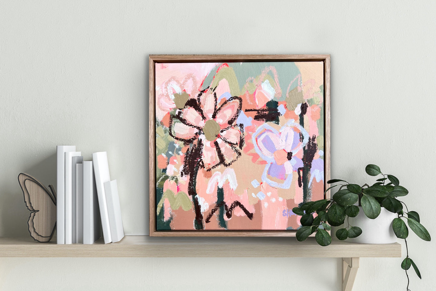 Lavender 35x35cm Framed