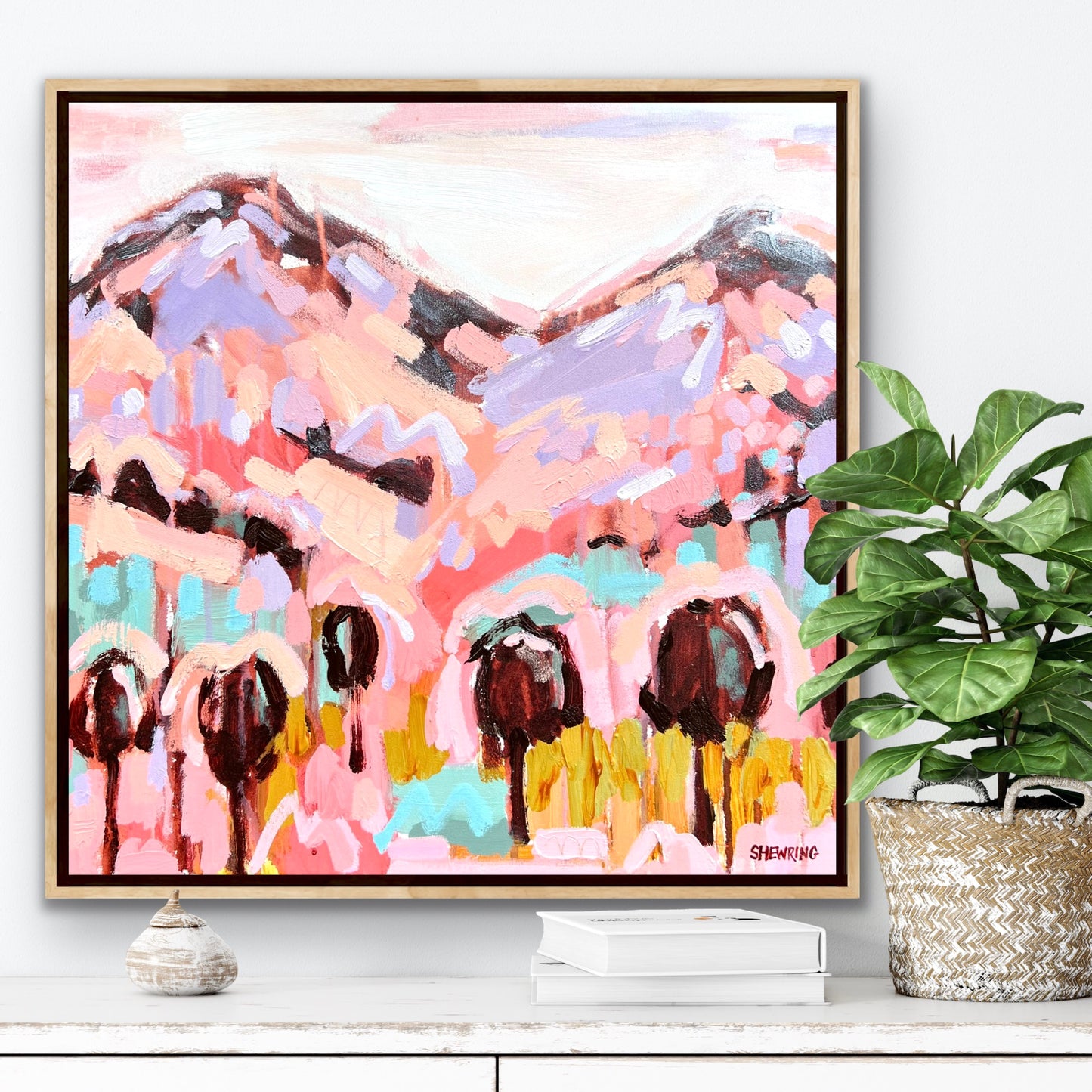 Life In The Sun FRAMED 53x53cm SOLD