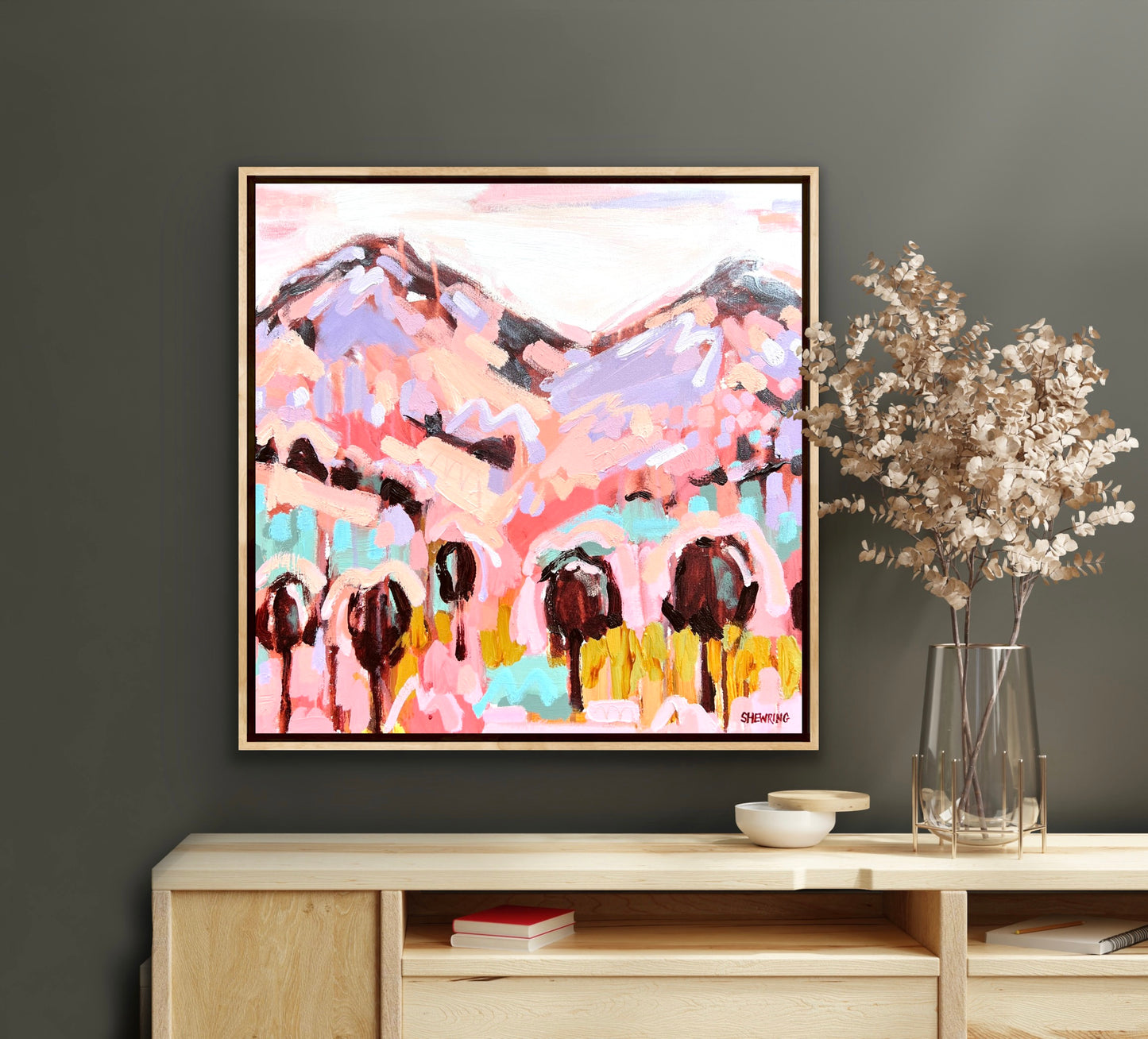 Life In The Sun FRAMED 53x53cm SOLD