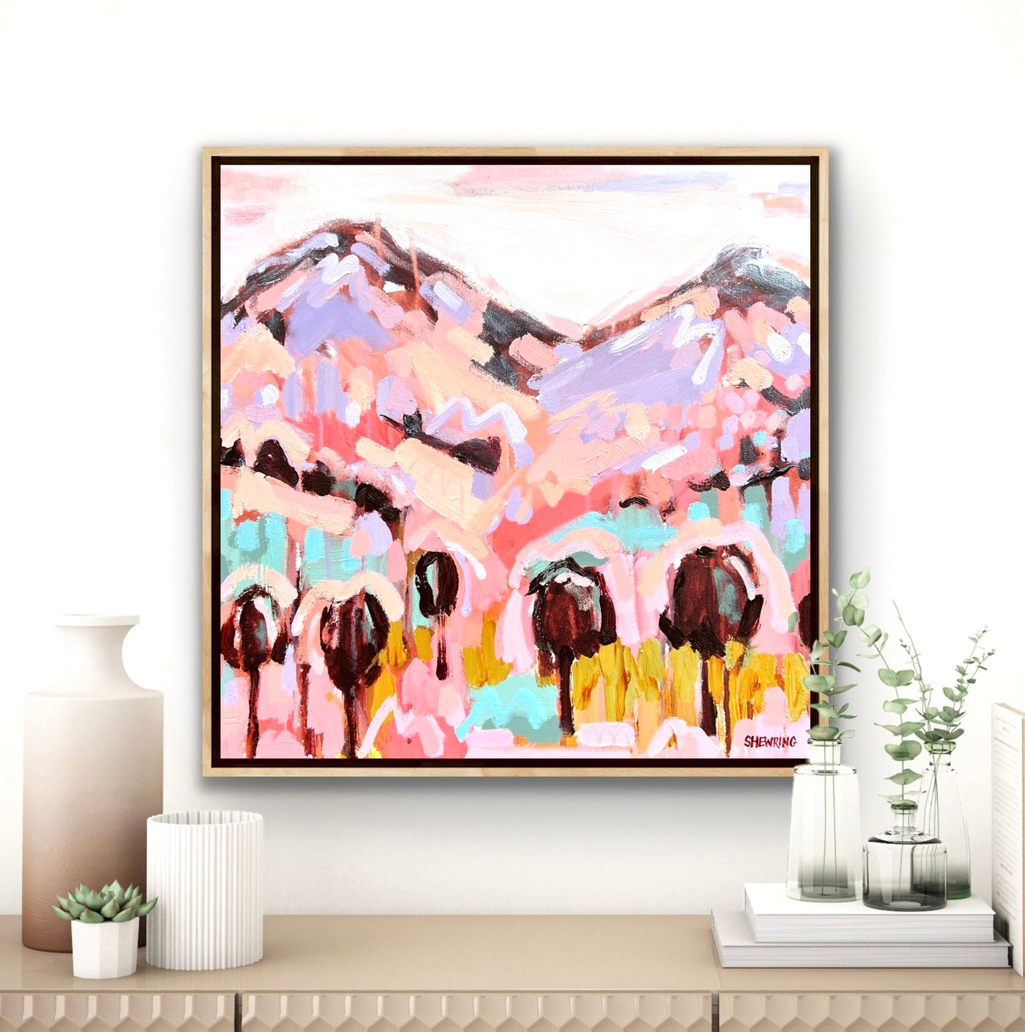 Life In The Sun FRAMED 53x53cm SOLD