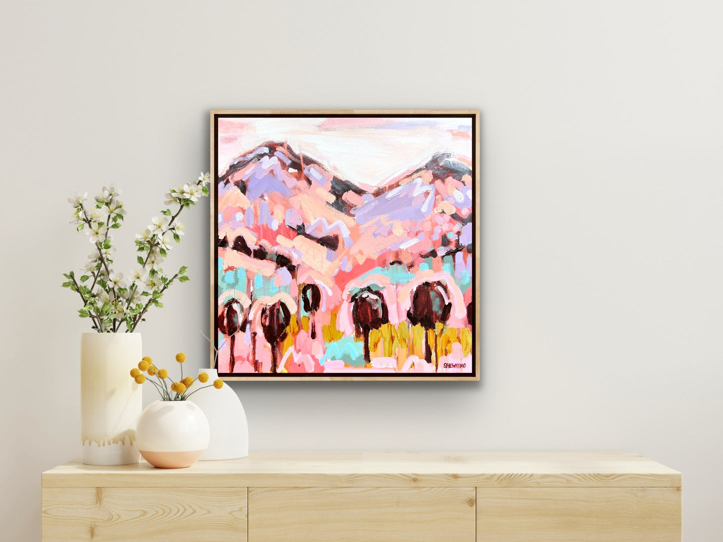 Life In The Sun FRAMED 53x53cm SOLD