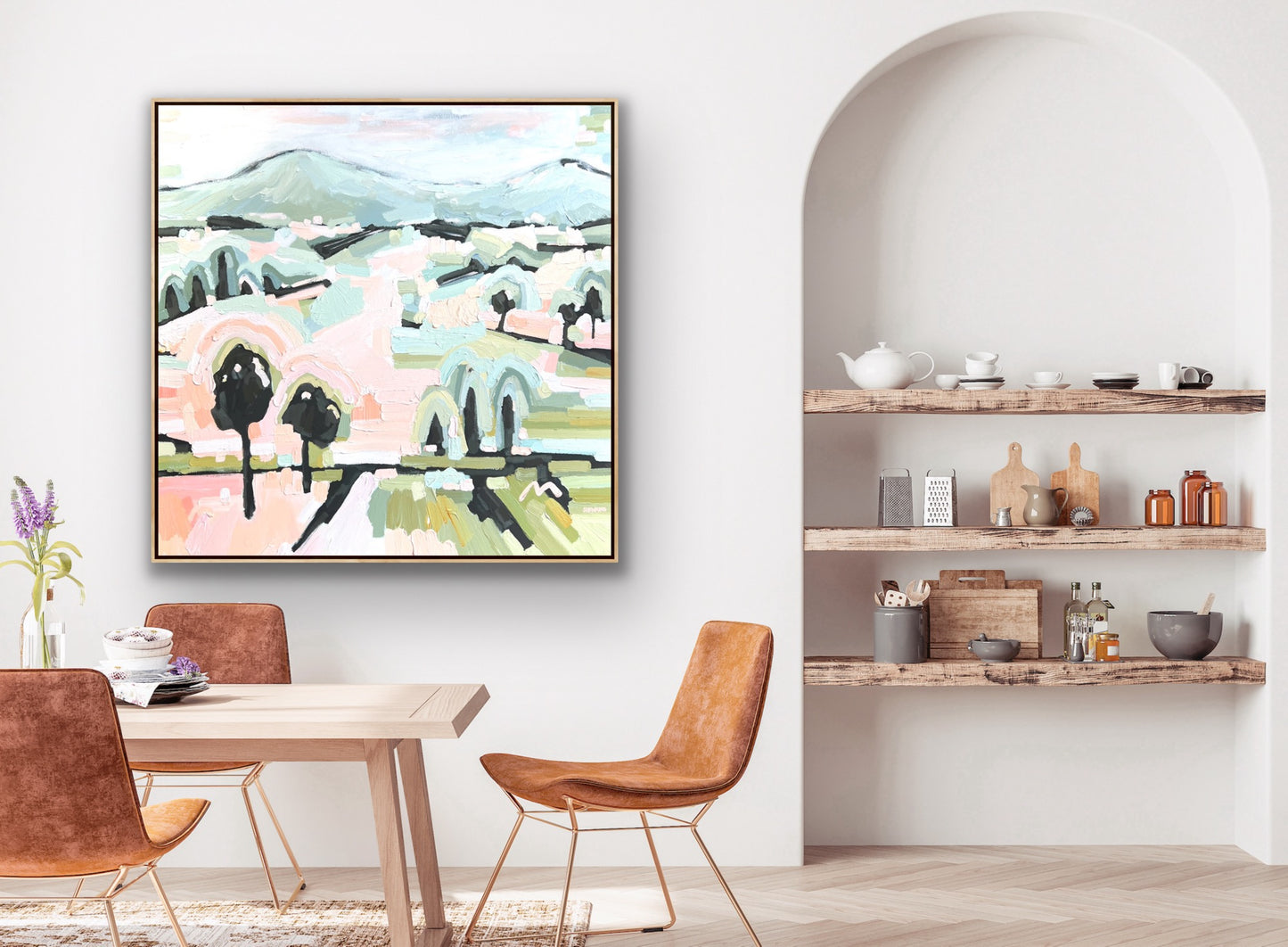 Love A Sunrise 103 x 103cm FRAMED SOLD