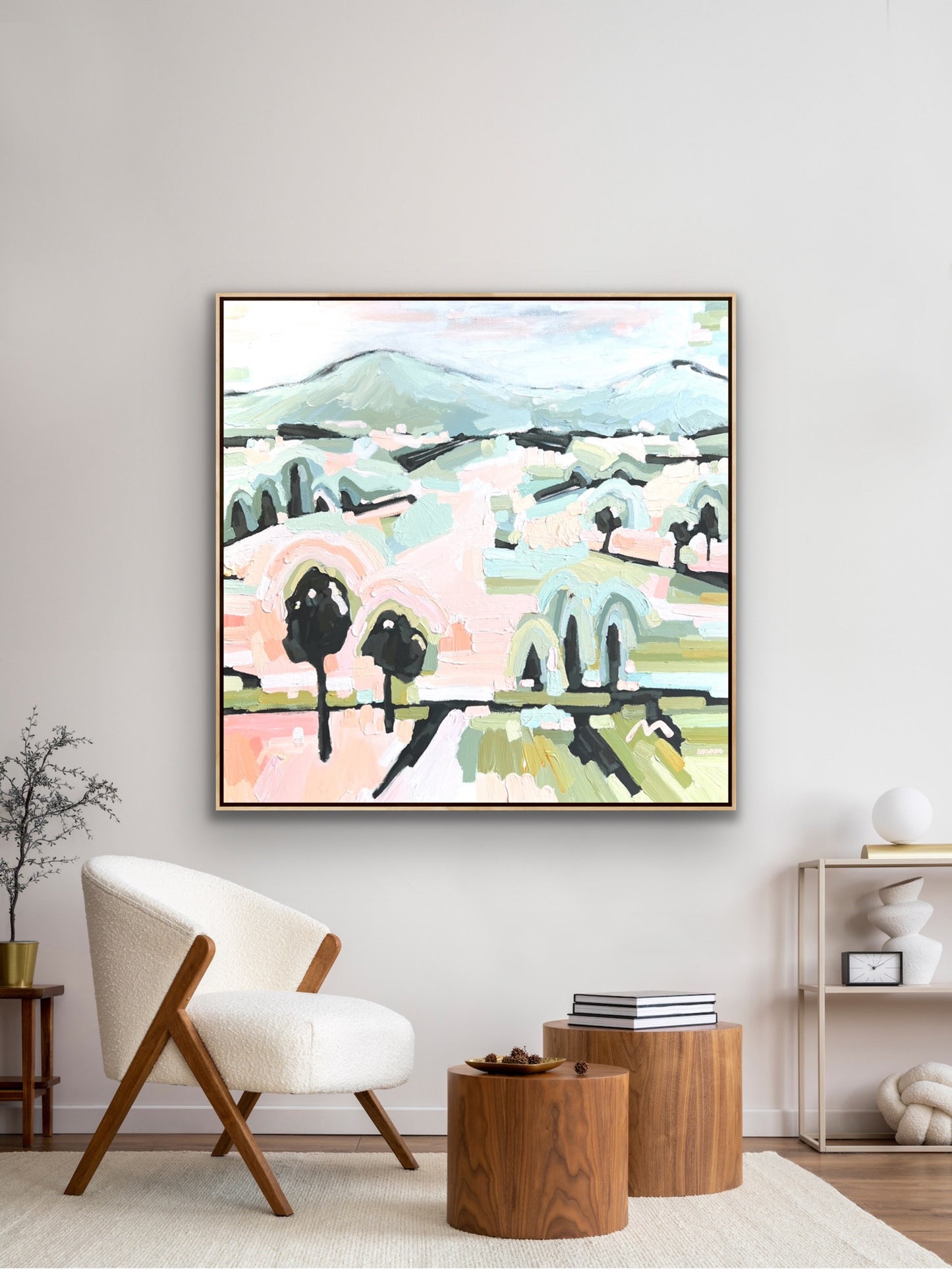 Love A Sunrise 103 x 103cm FRAMED SOLD